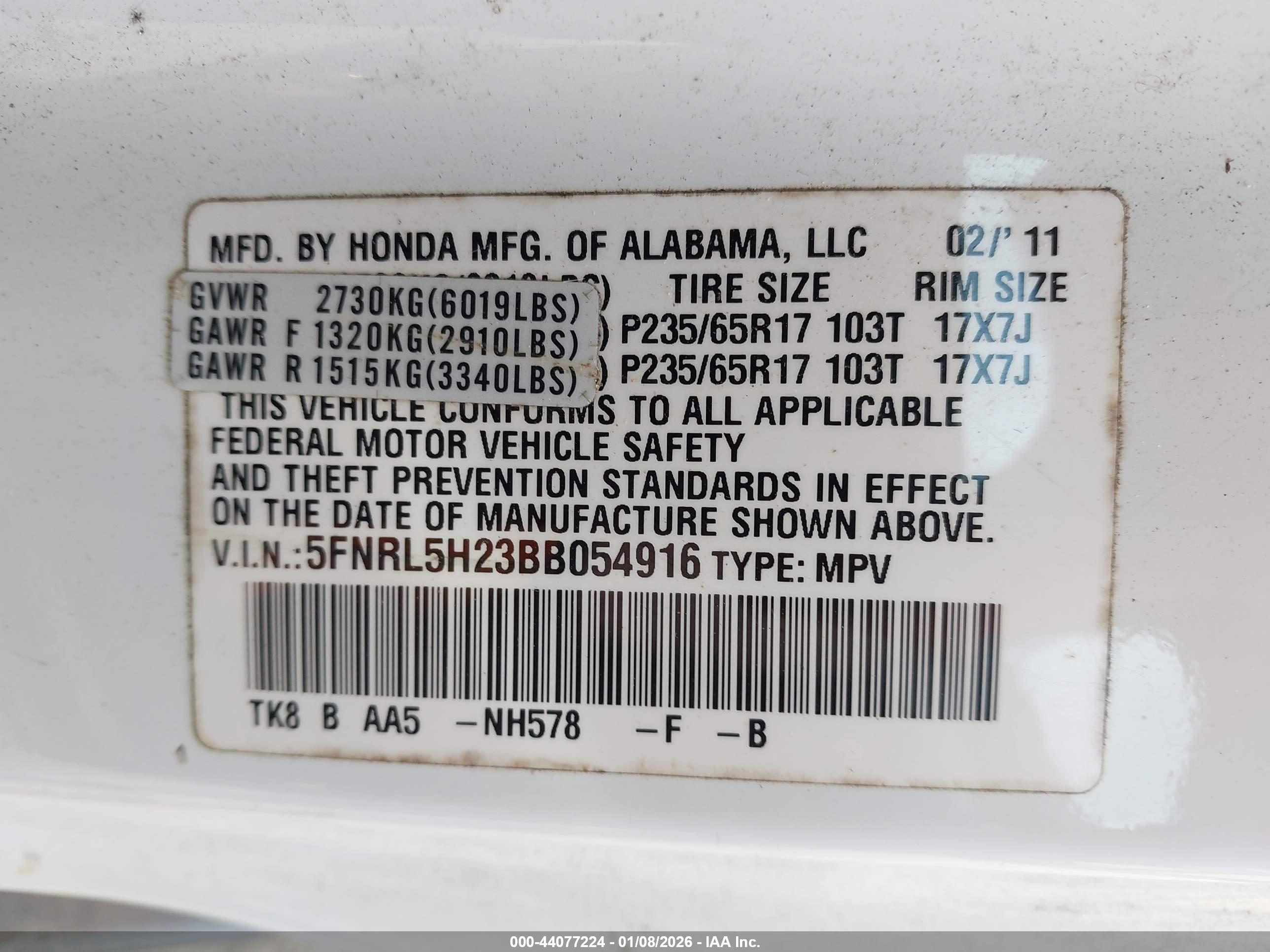 HONDA ODYSSEY image 9