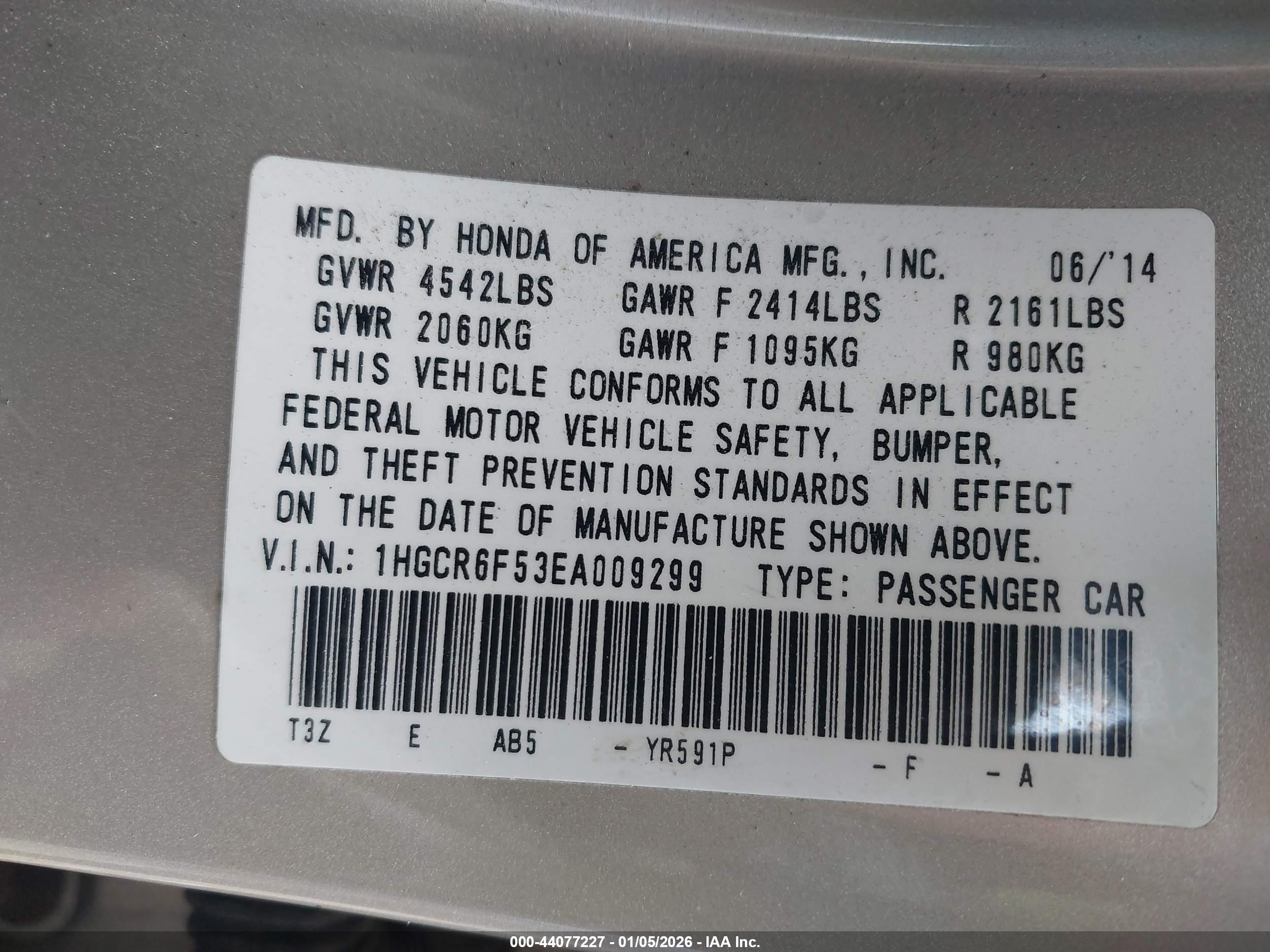 HONDA ACCORD image 9