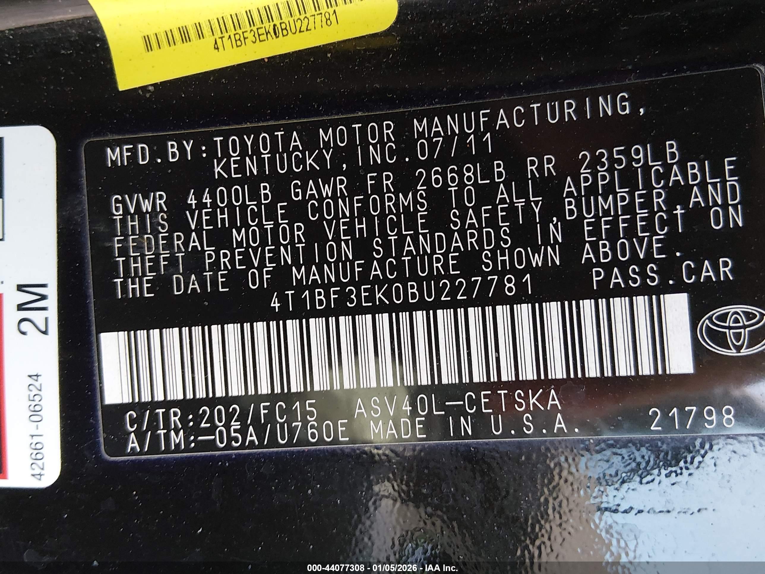 TOYOTA CAMRY image 9