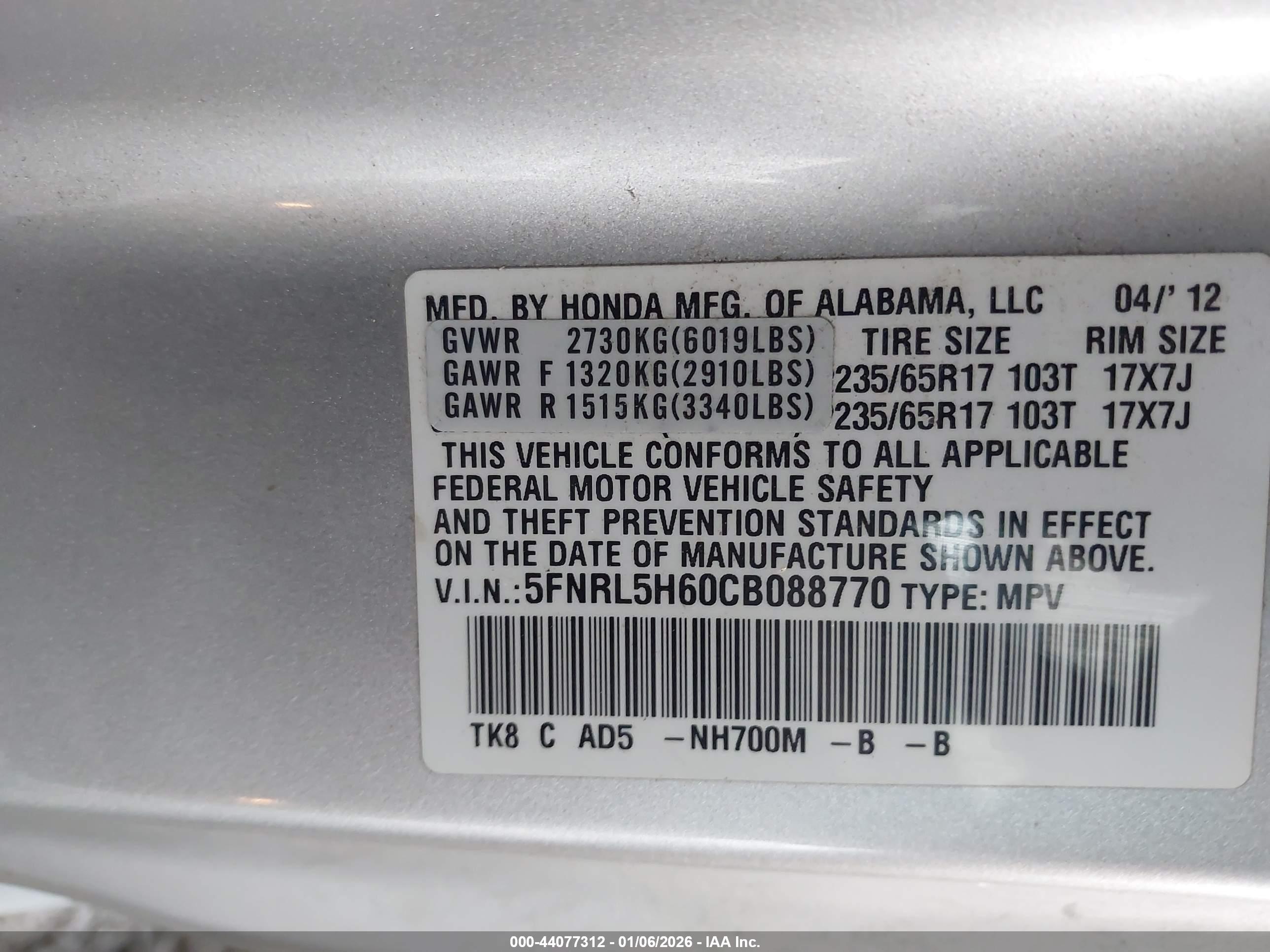 HONDA ODYSSEY image 9