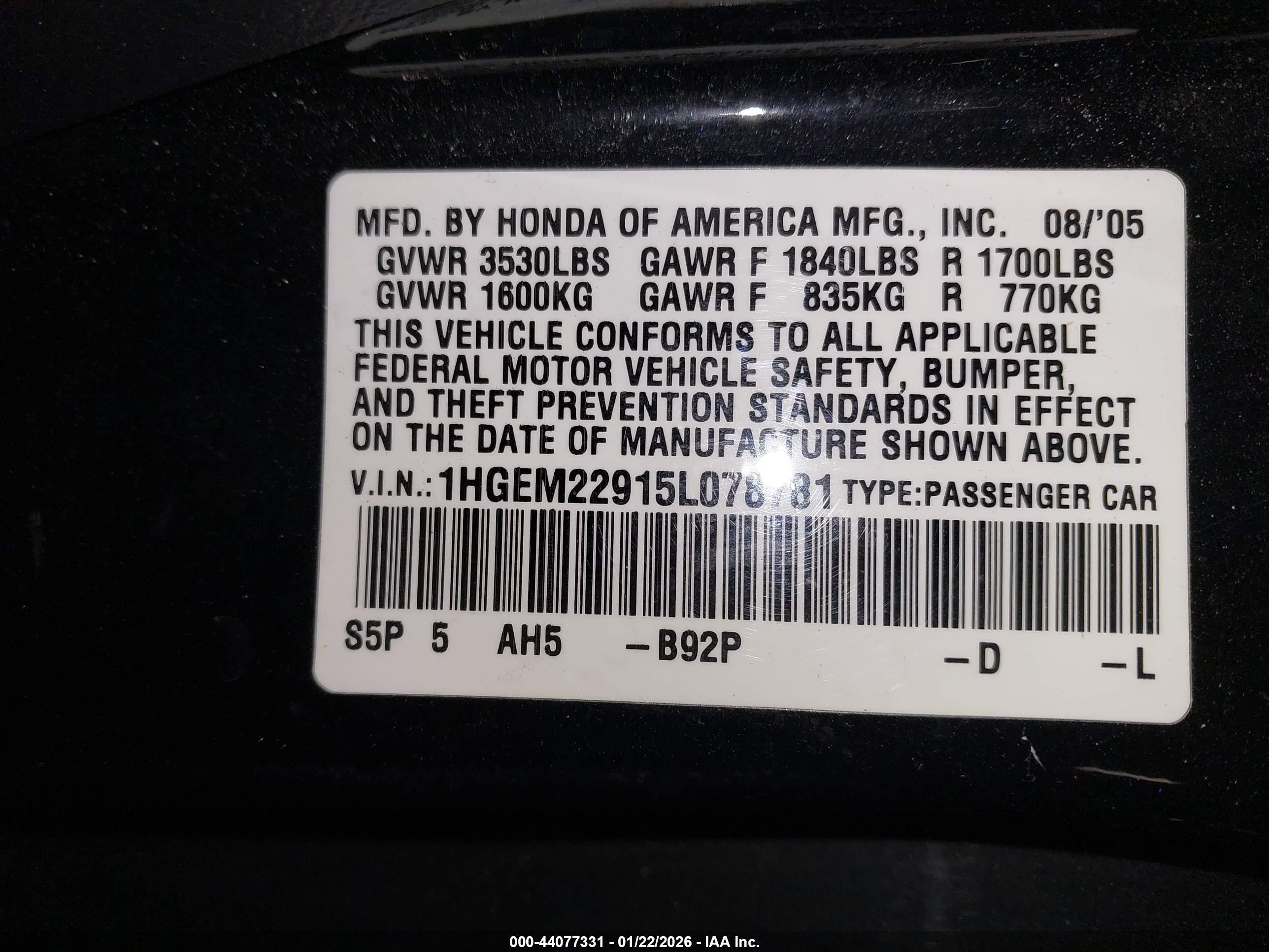 HONDA CIVIC image 9