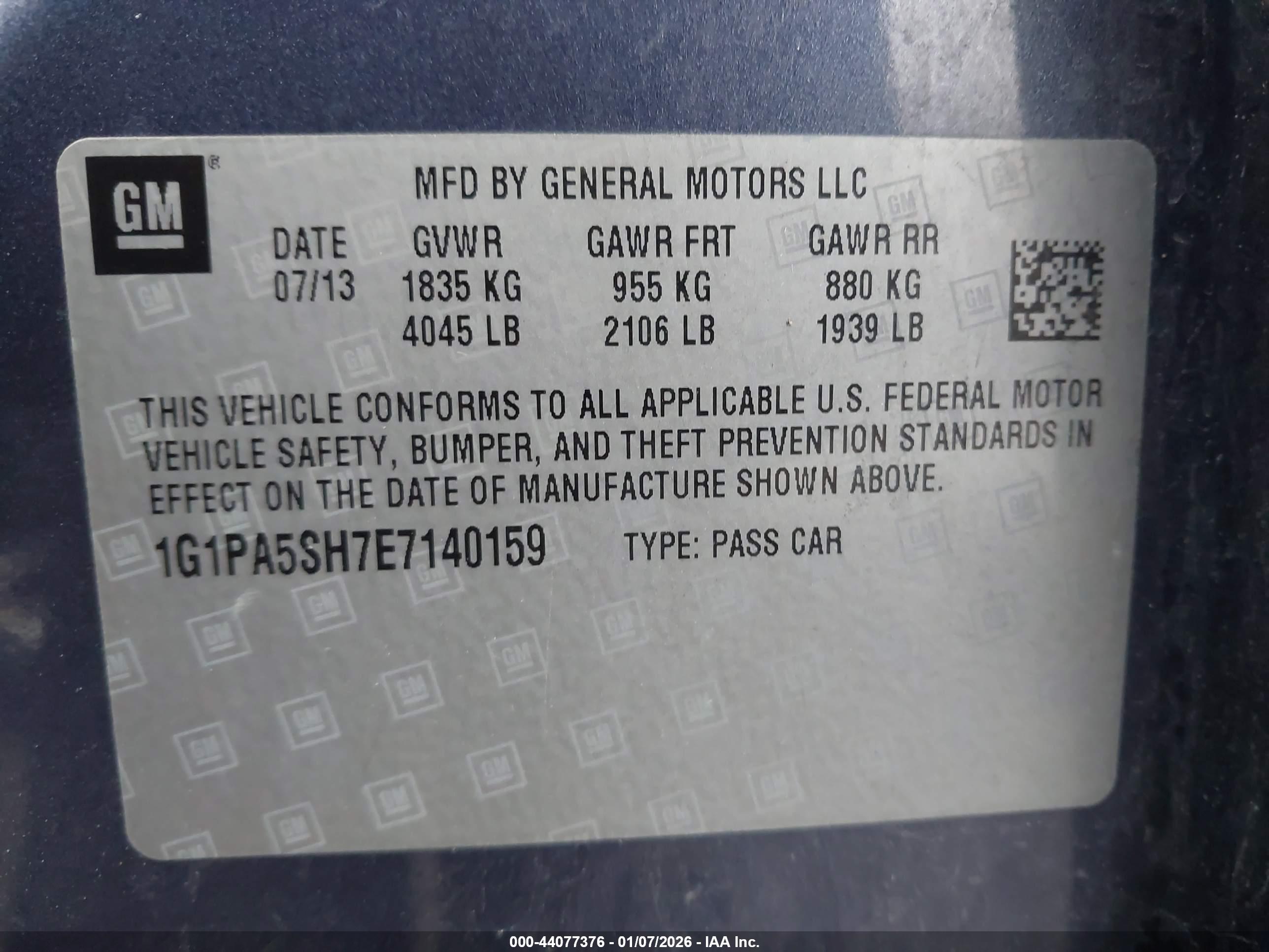 CHEVROLET CRUZE image 9