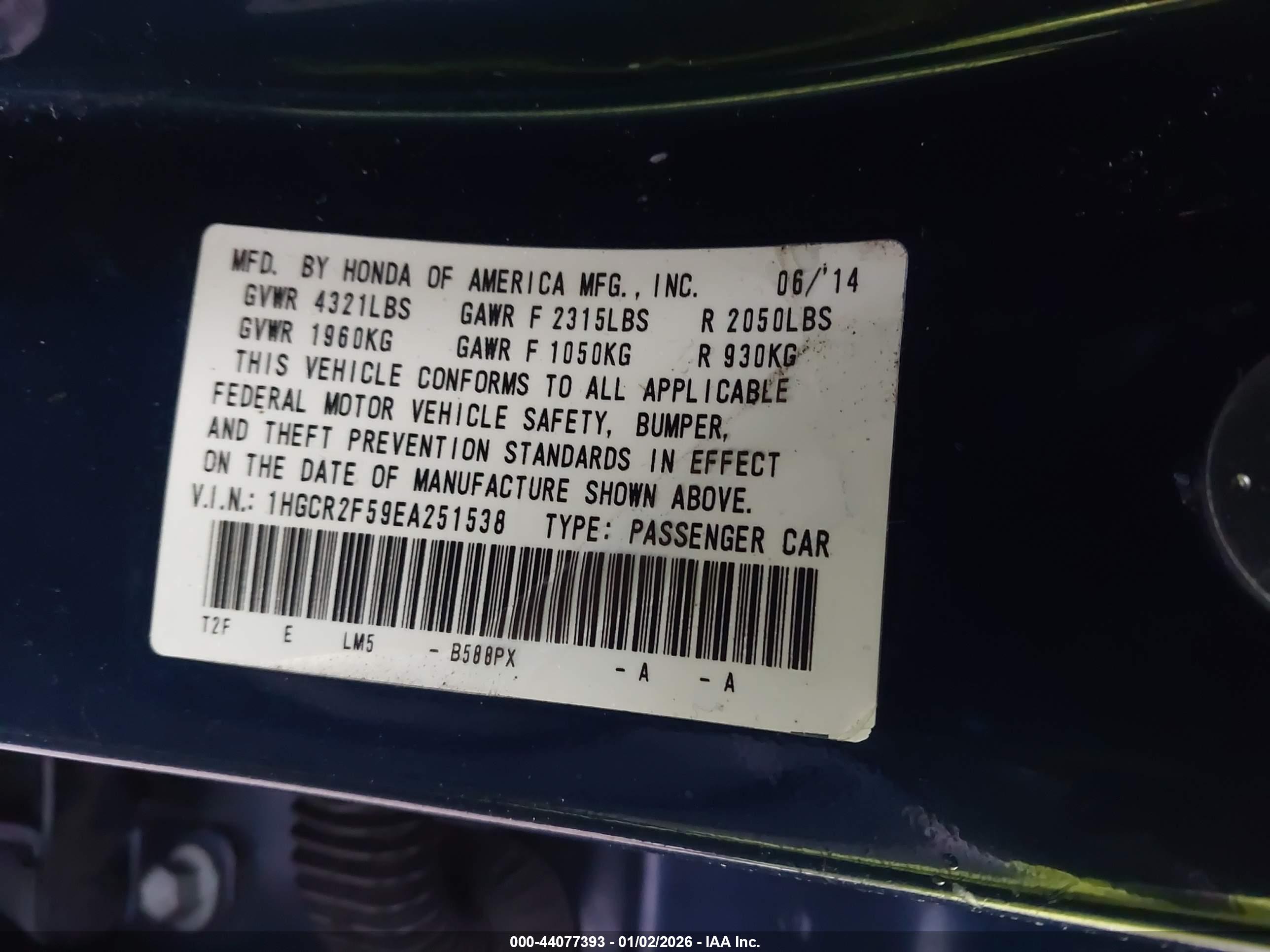 HONDA ACCORD image 9