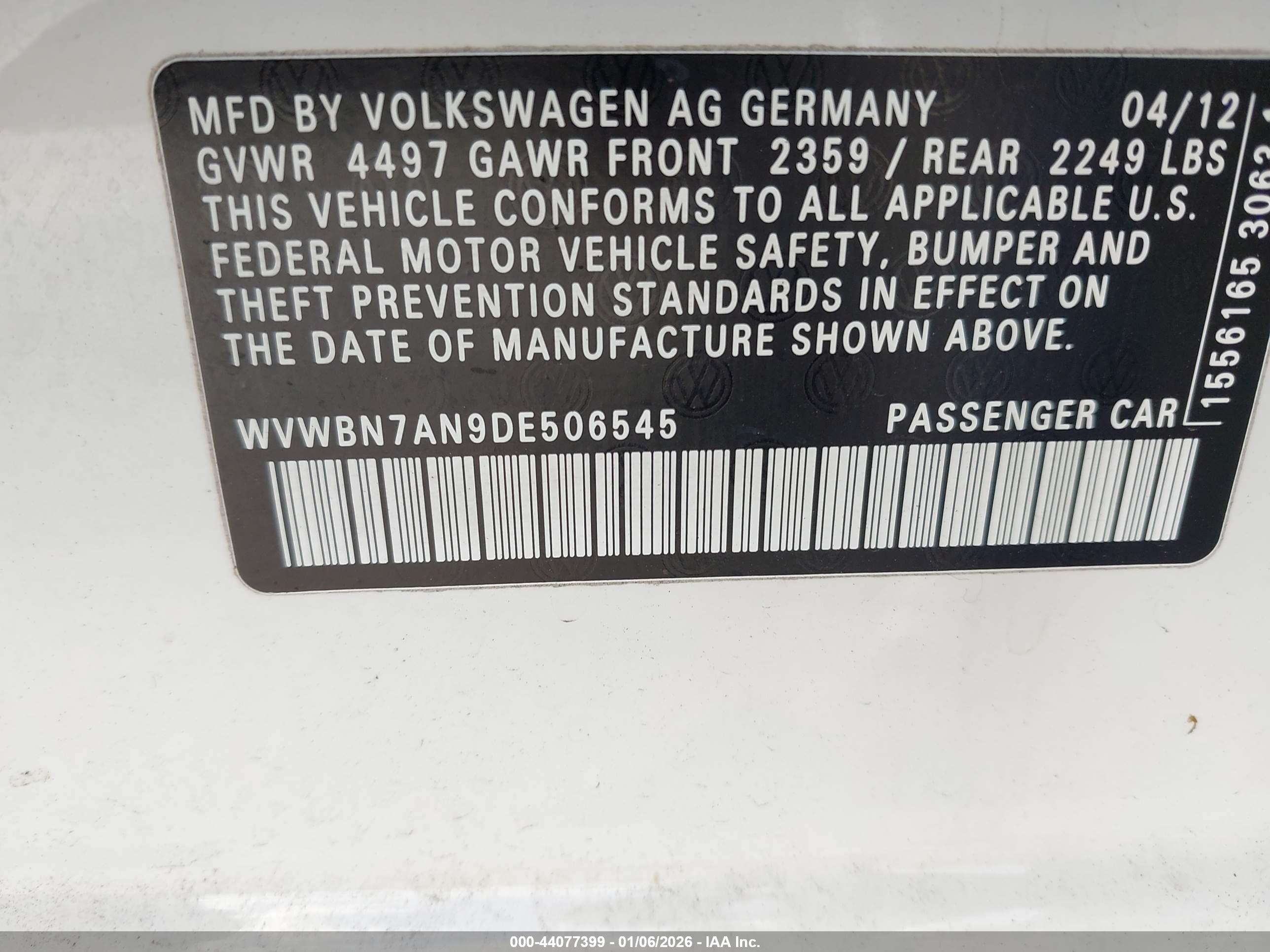 VOLKSWAGEN CC image 9
