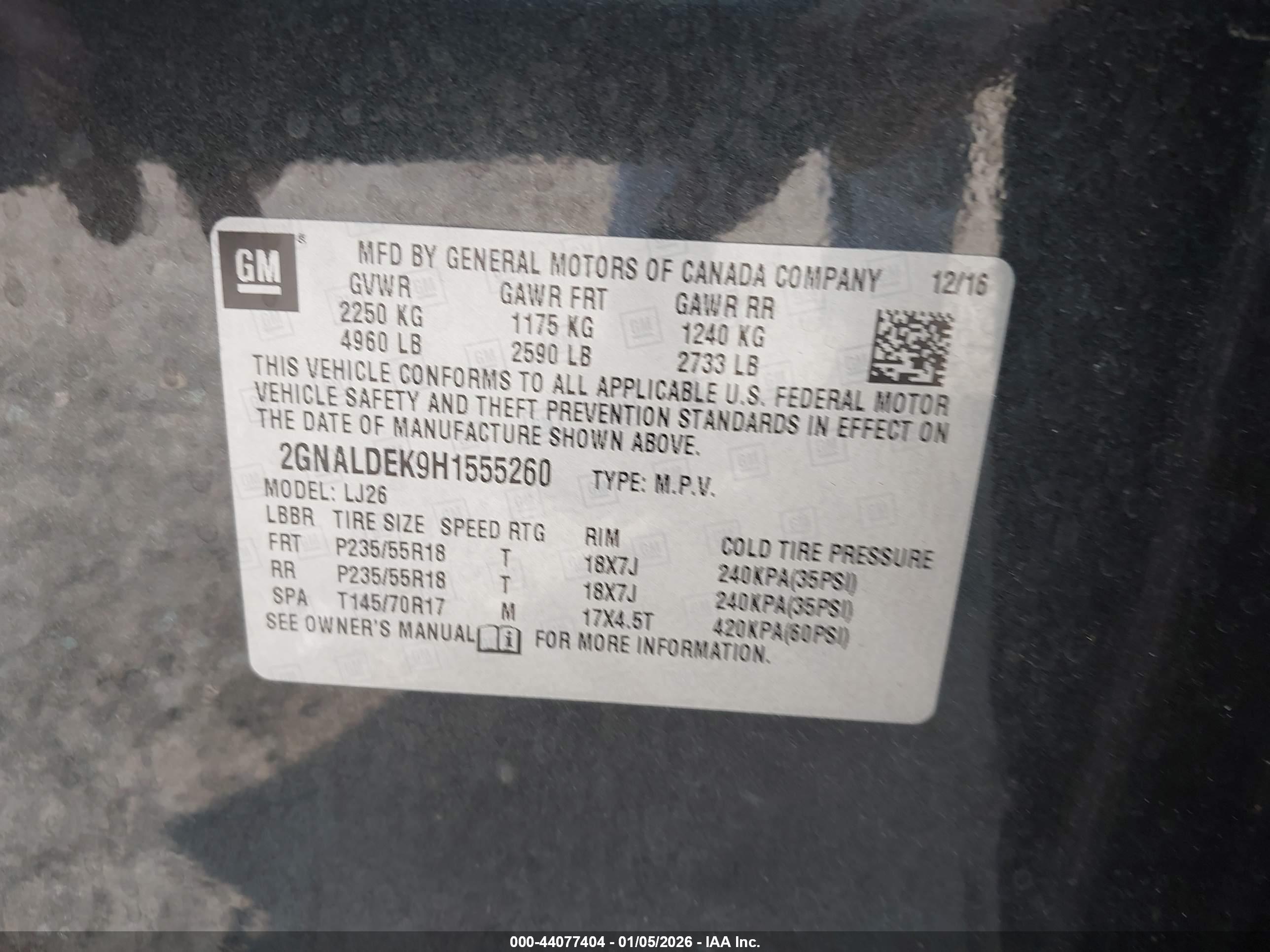 CHEVROLET EQUINOX image 9