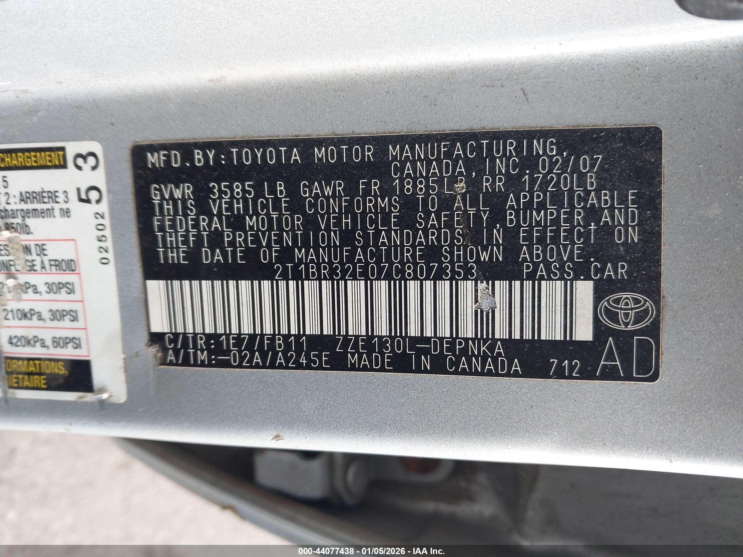 TOYOTA COROLLA image 9