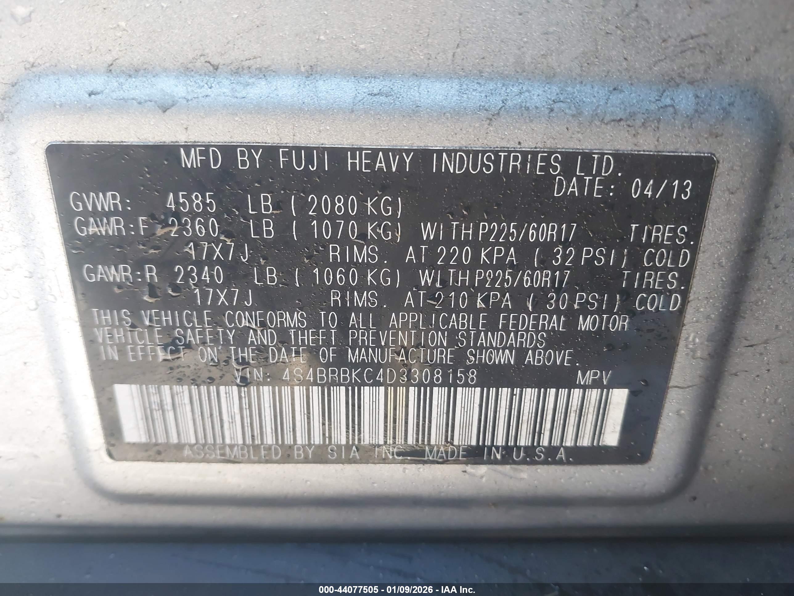 SUBARU OUTBACK image 9