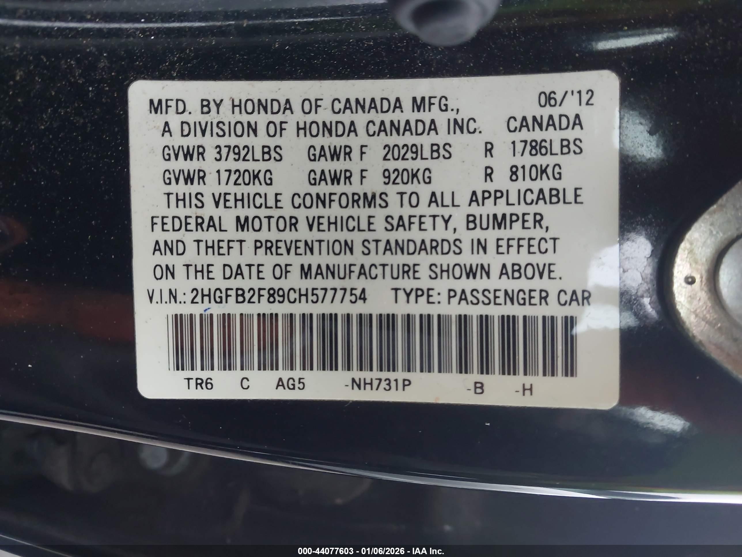HONDA CIVIC image 9