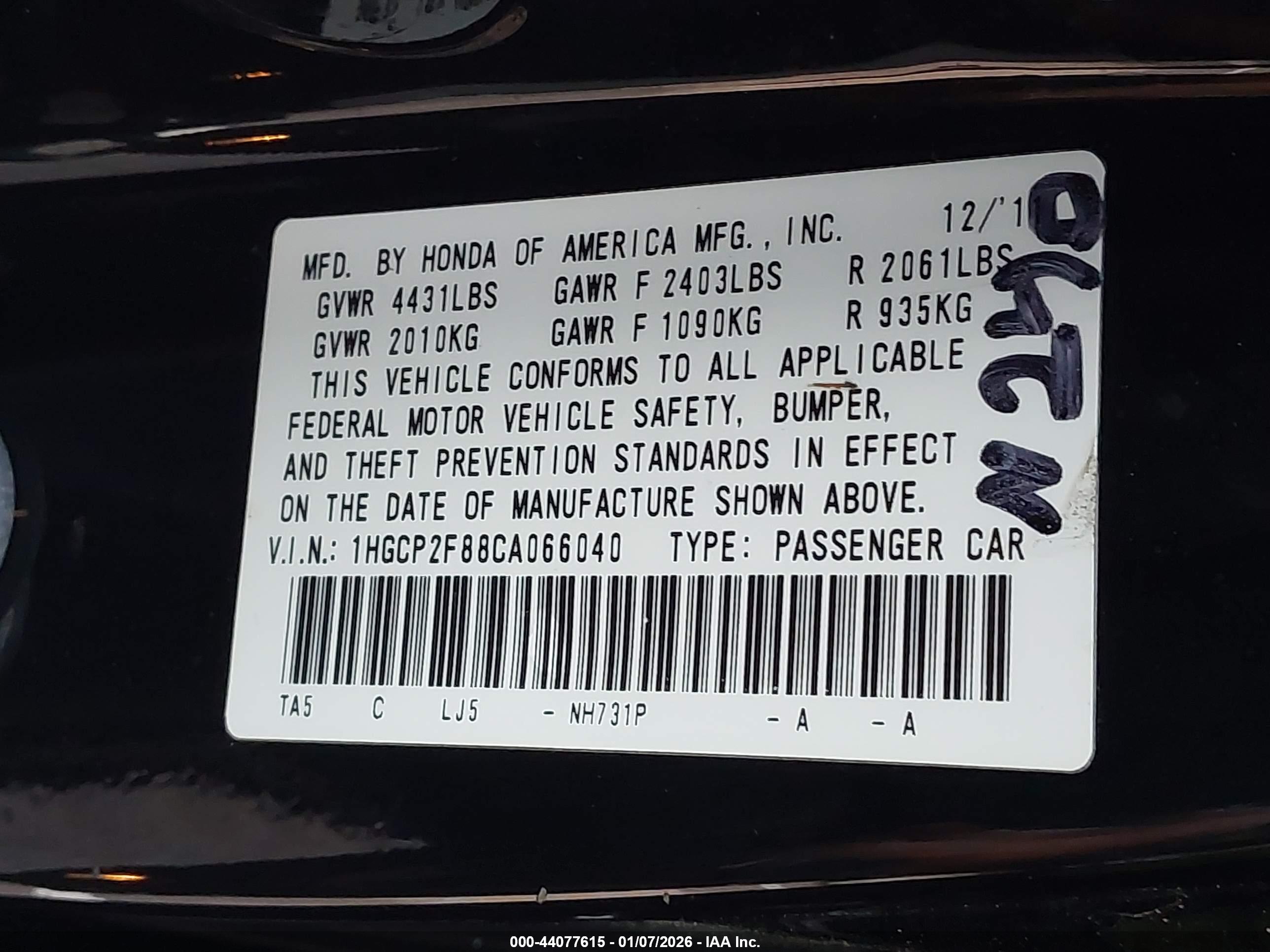HONDA ACCORD image 9
