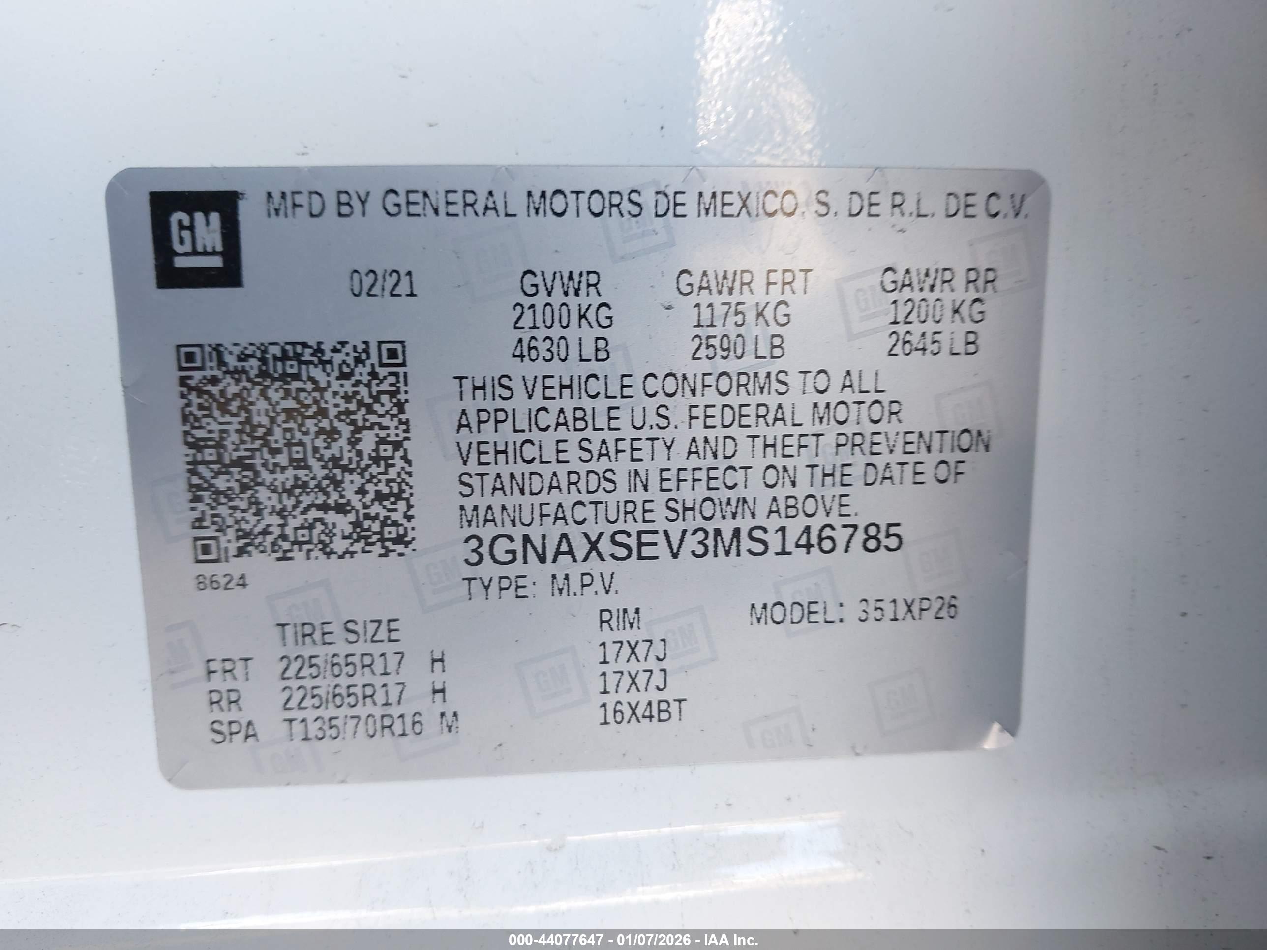 CHEVROLET EQUINOX image 9