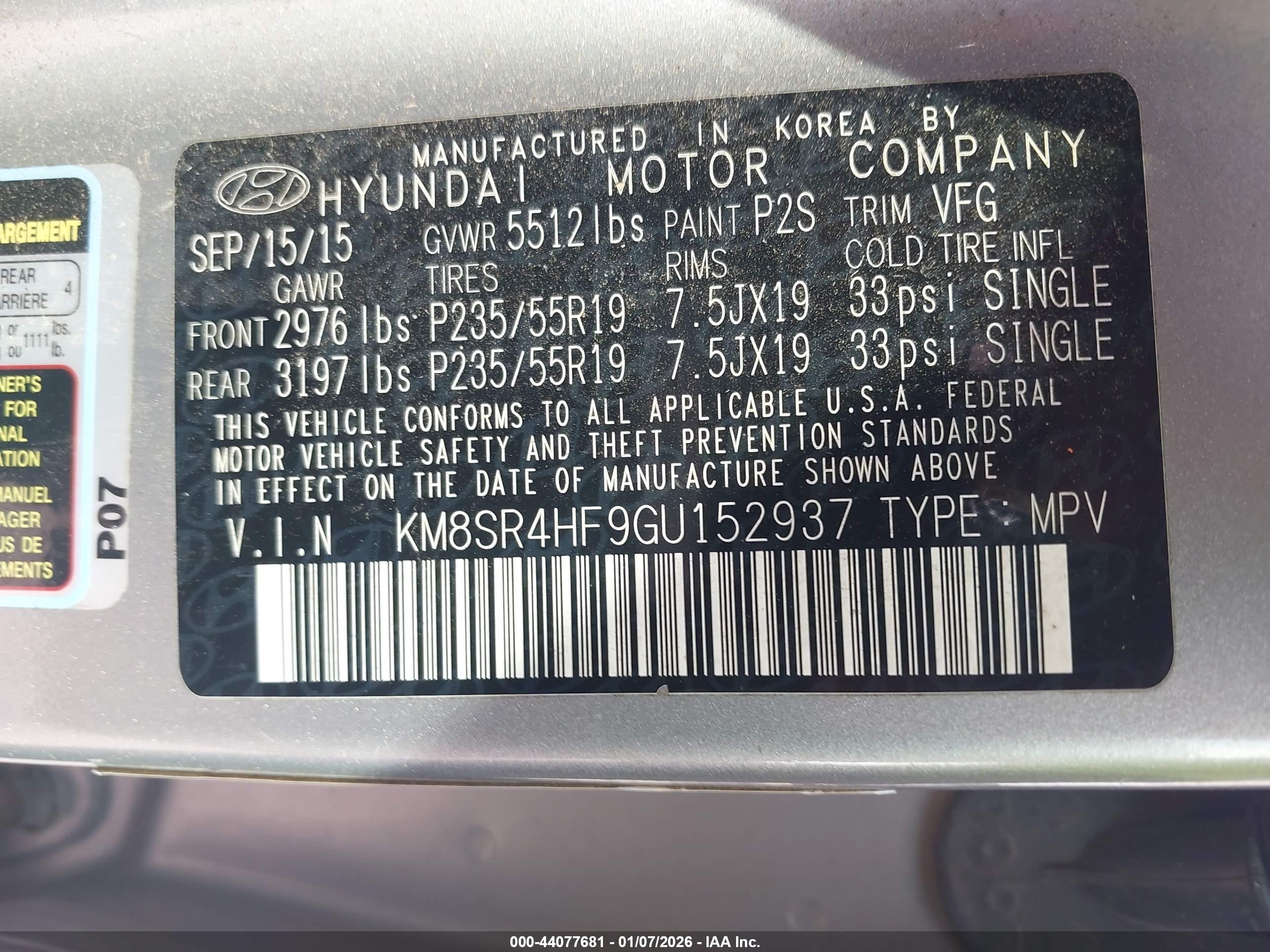 HYUNDAI SANTA image 9