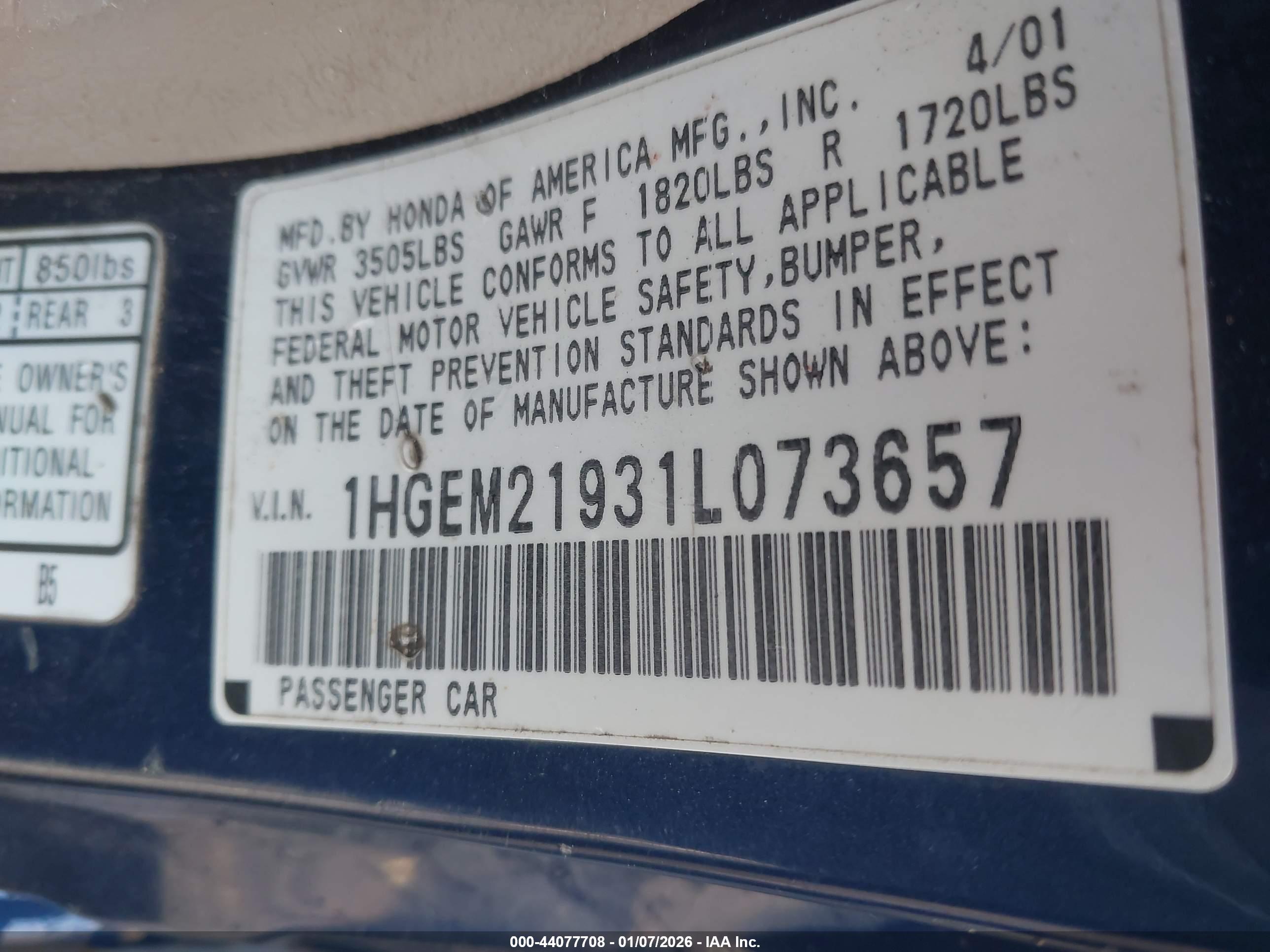 HONDA CIVIC image 9