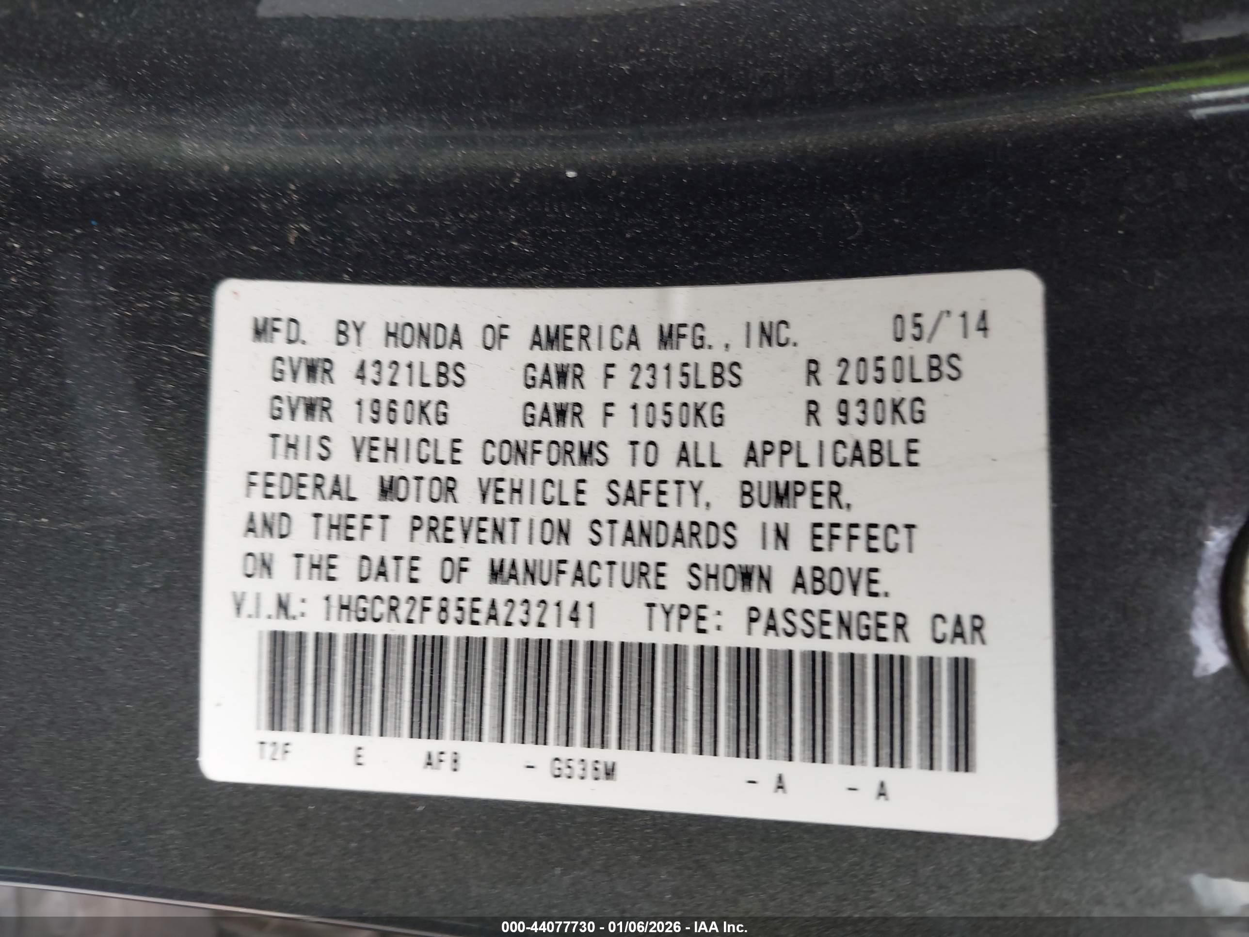 HONDA ACCORD image 9
