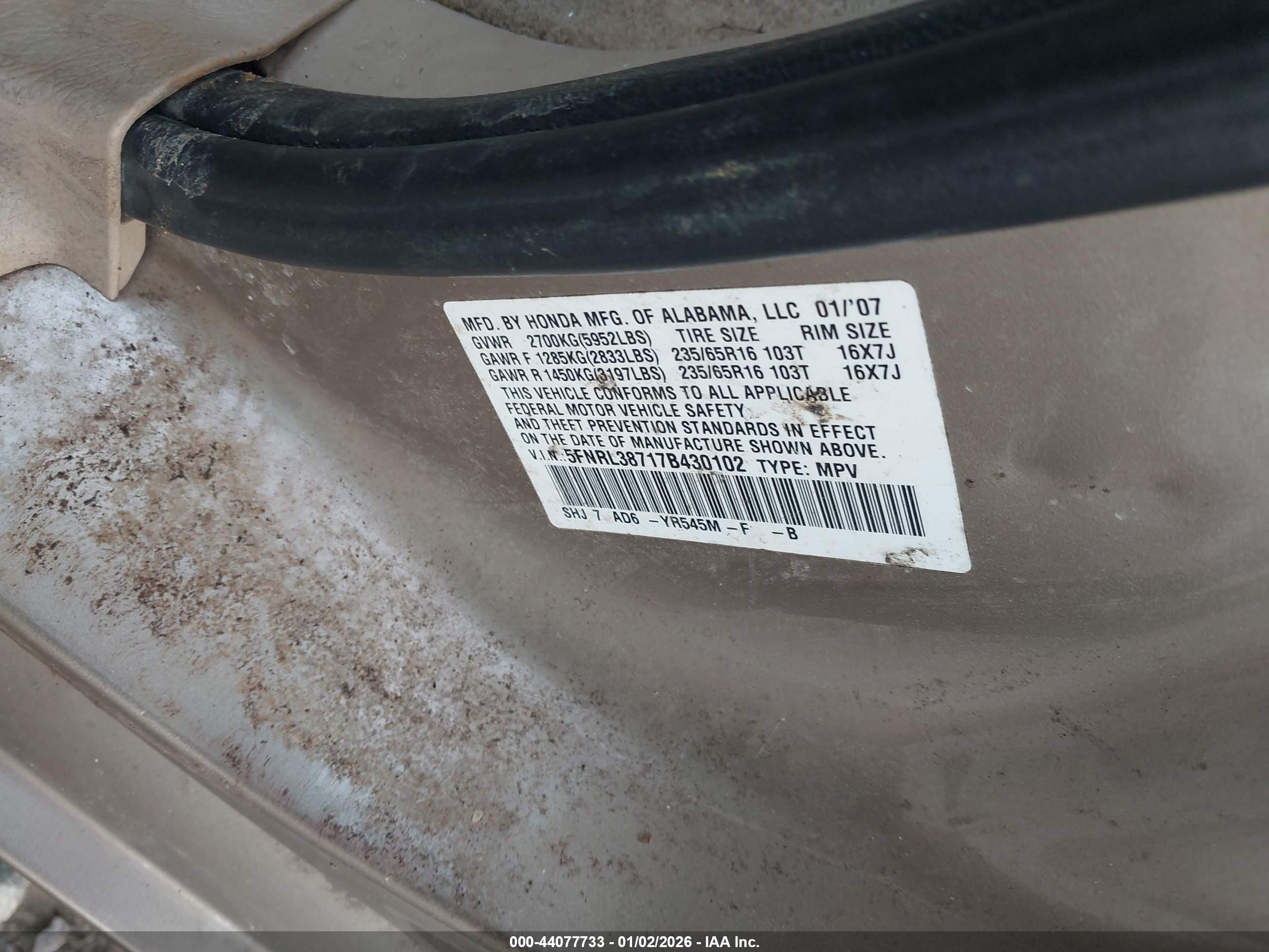 HONDA ODYSSEY image 9