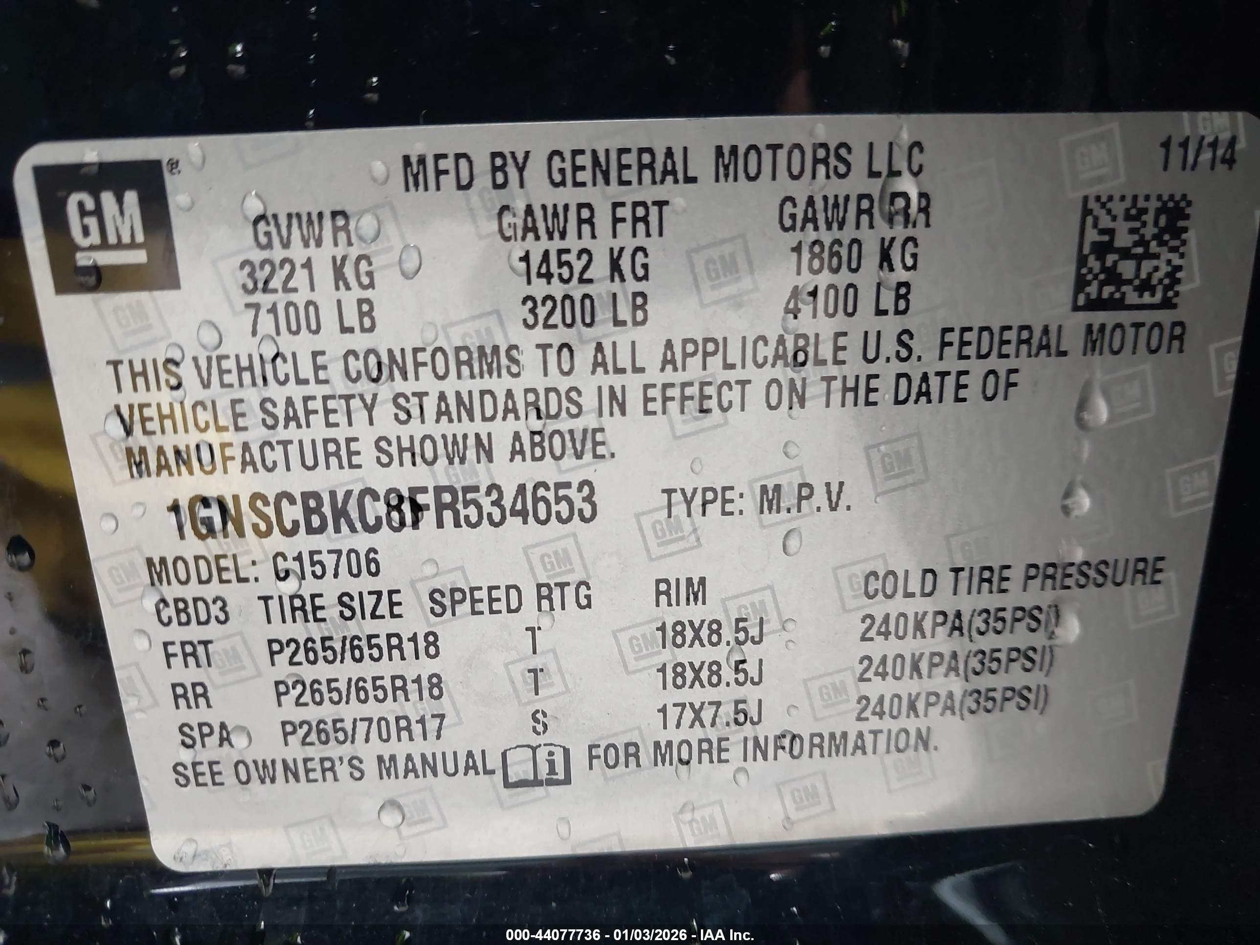 CHEVROLET TAHOE image 9