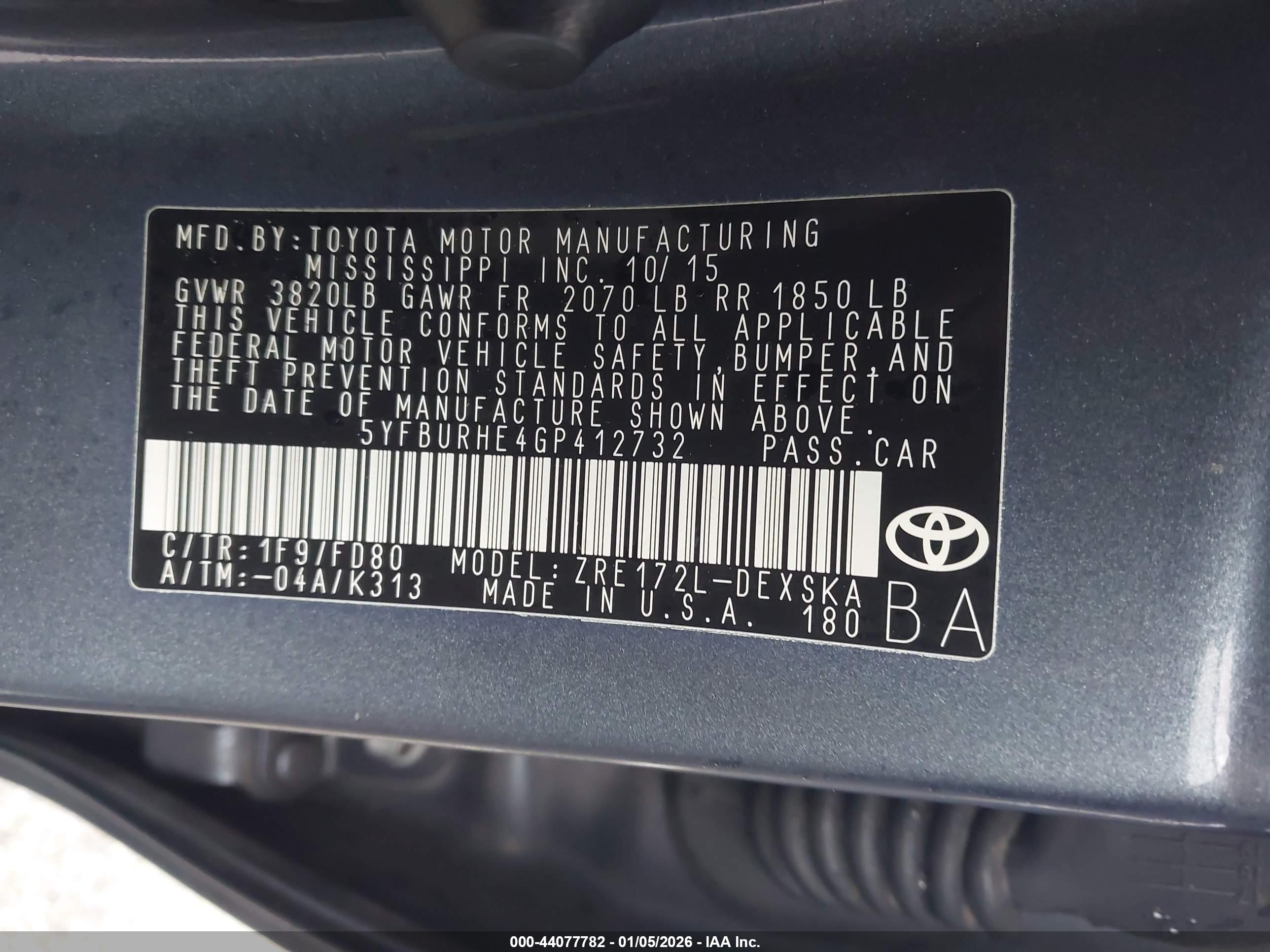 TOYOTA COROLLA image 9