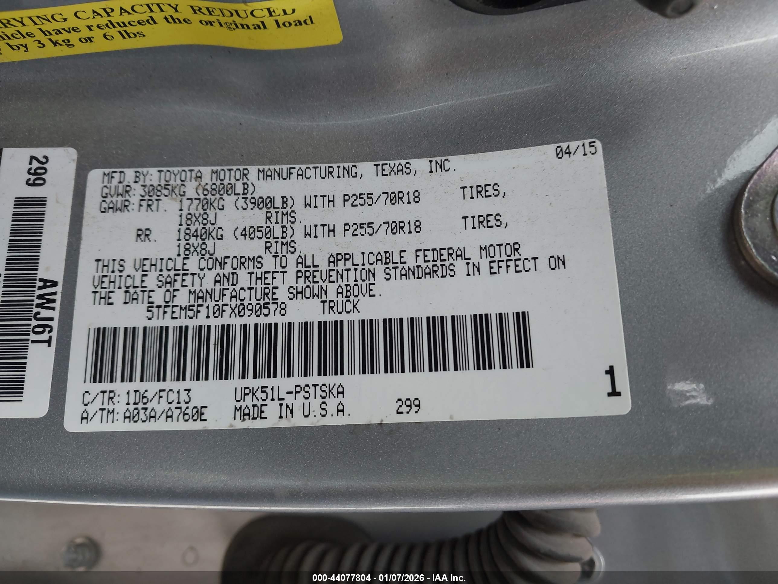 TOYOTA TUNDRA image 9