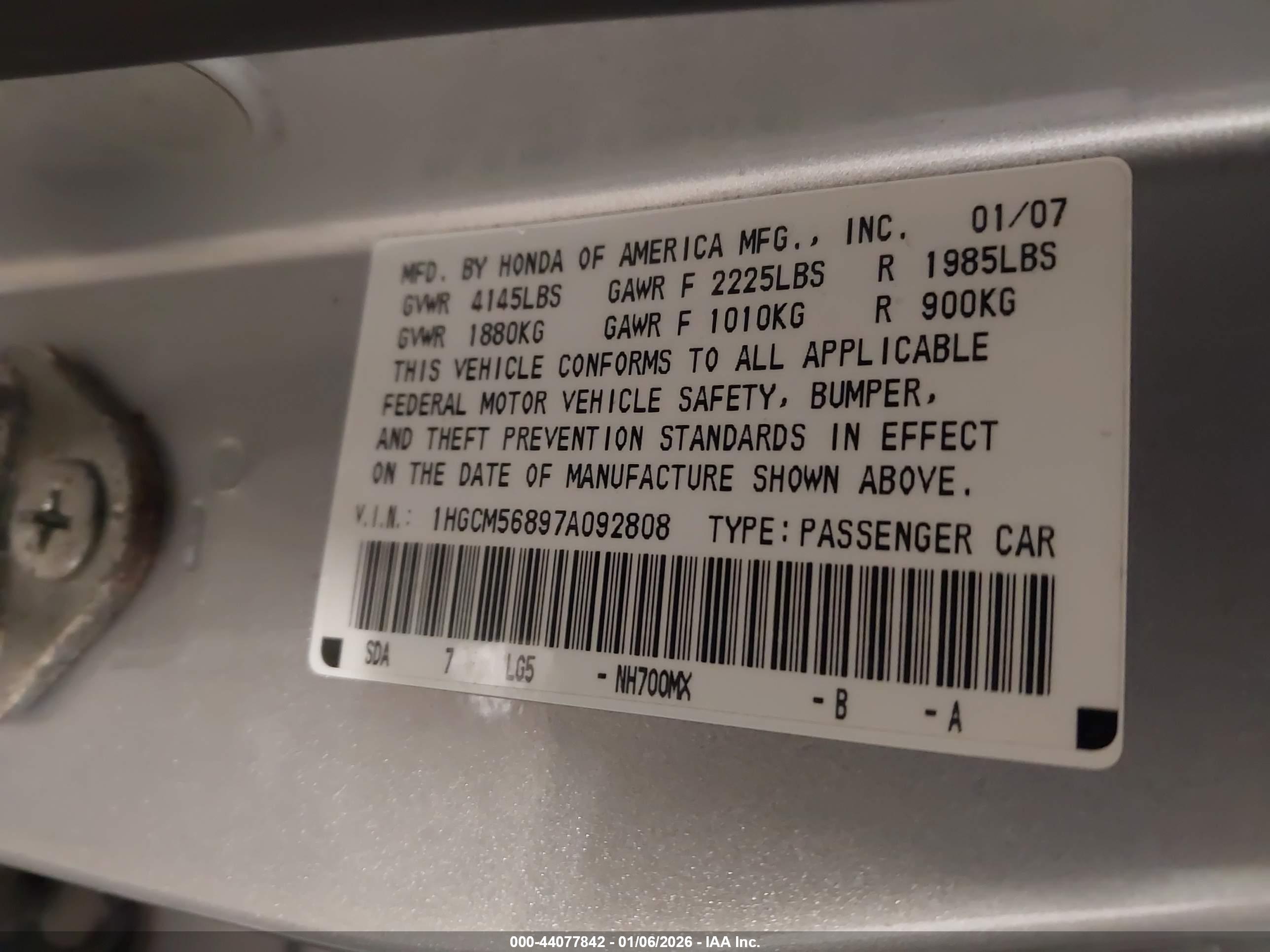 HONDA ACCORD image 9