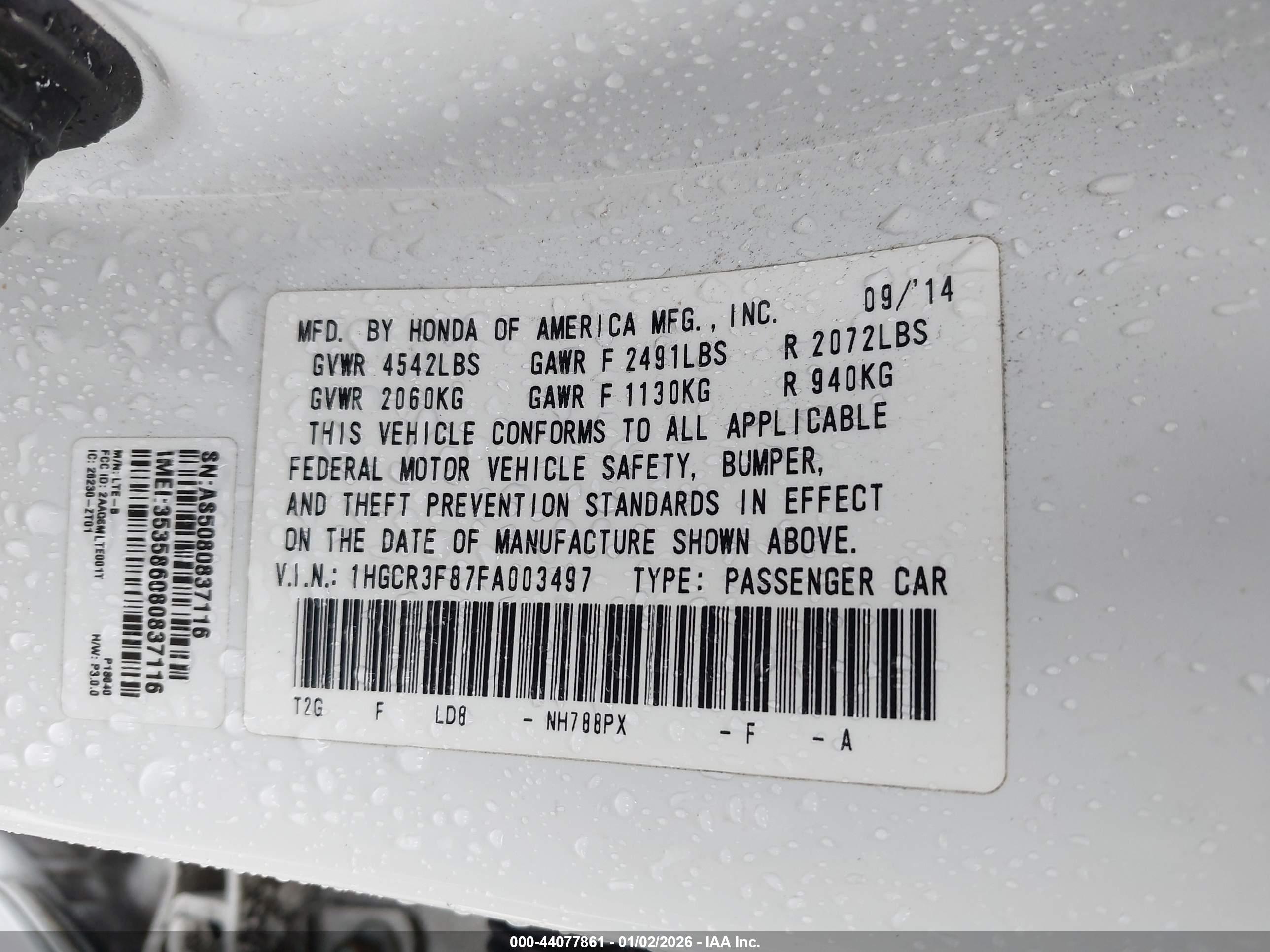 HONDA ACCORD image 9