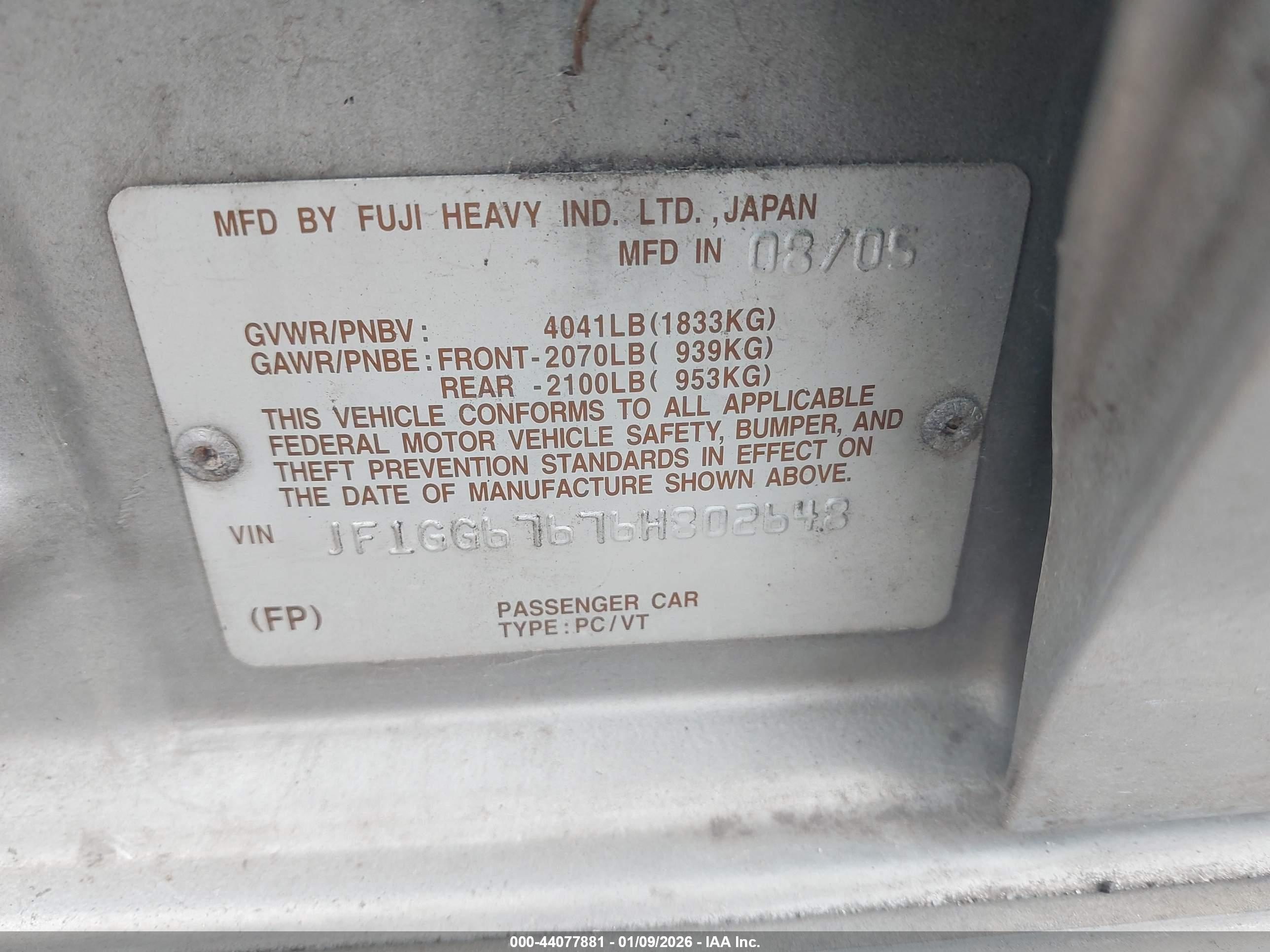 SUBARU IMPREZA image 9
