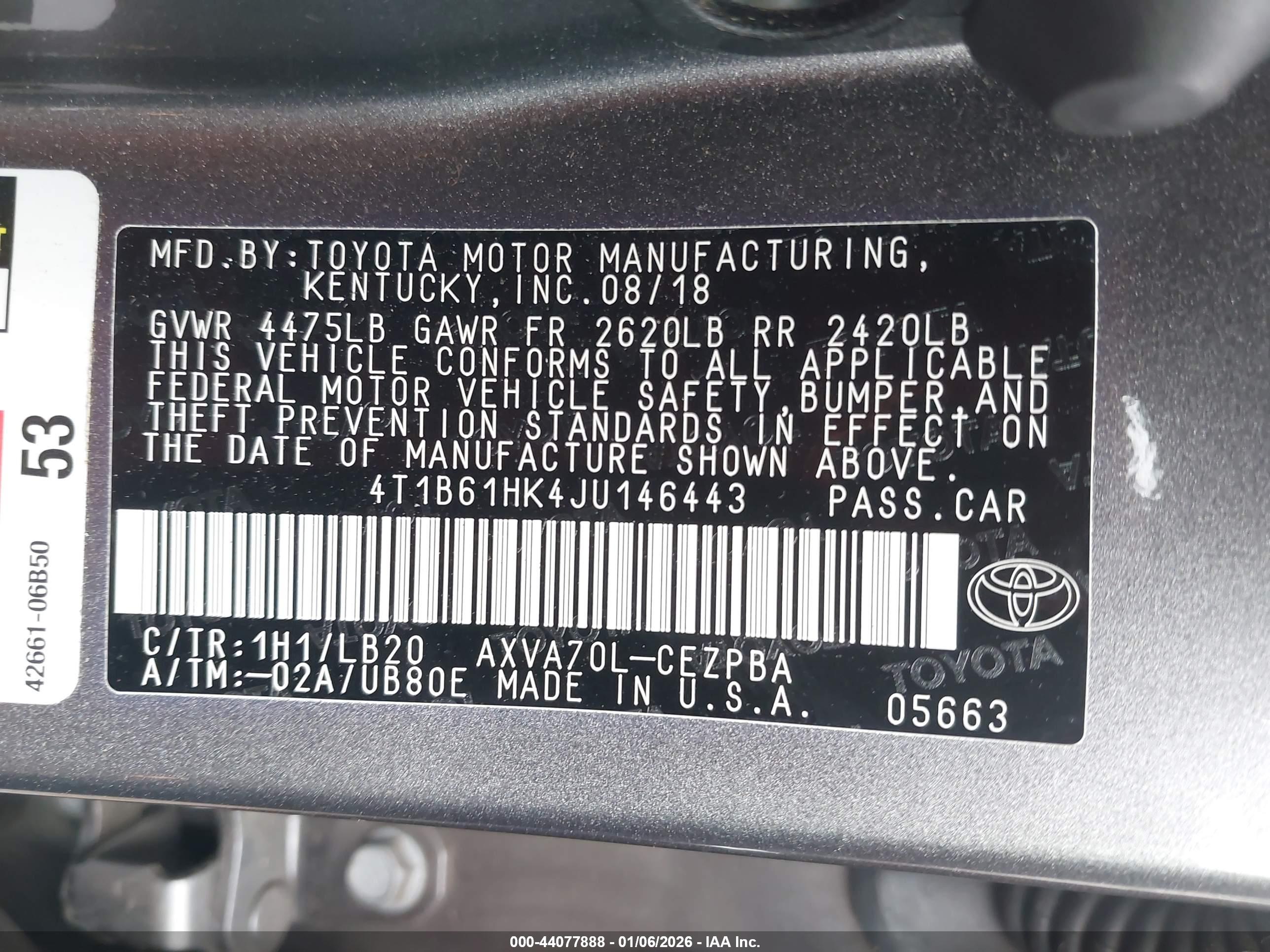 TOYOTA CAMRY image 9