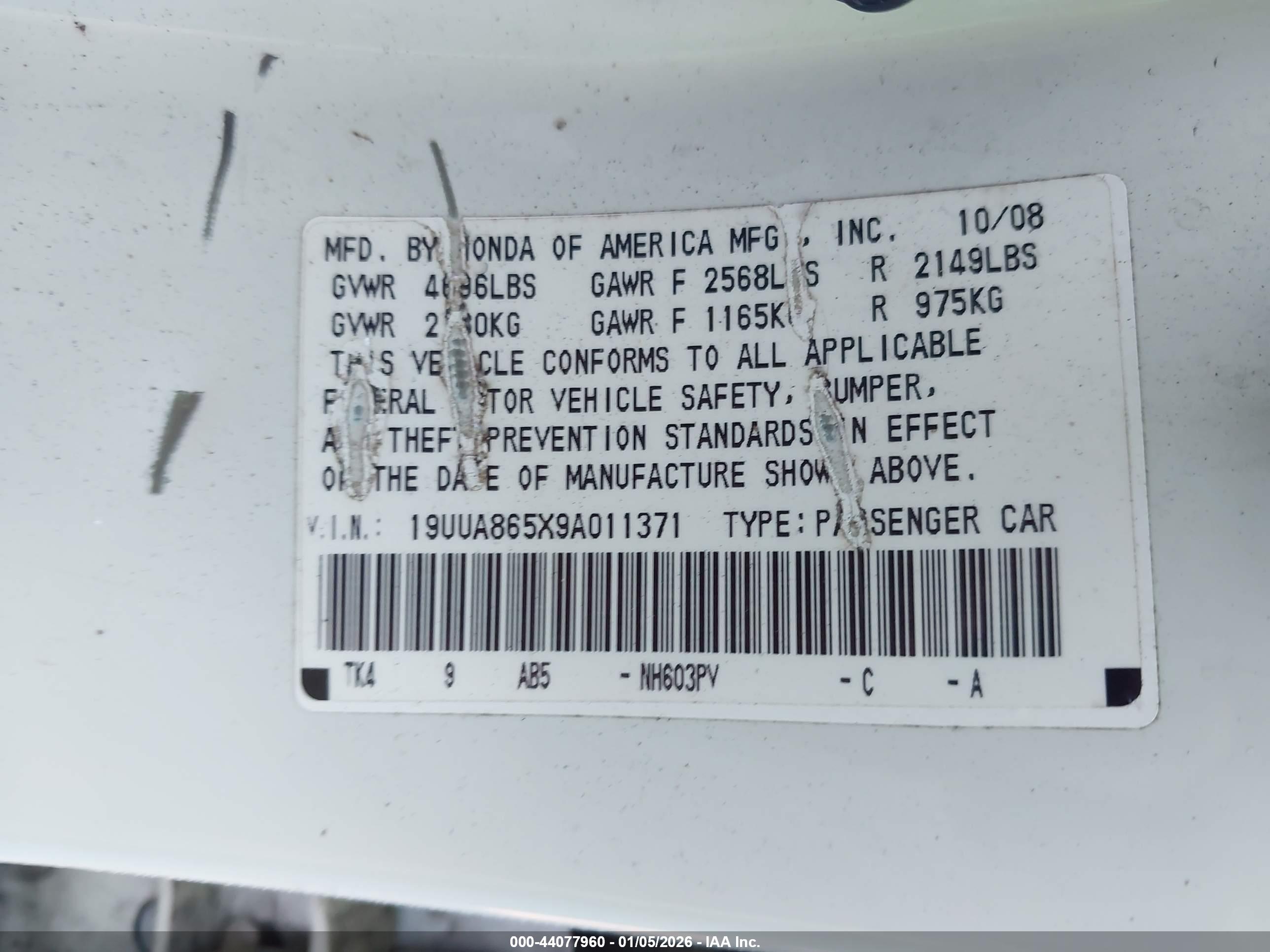 ACURA TL image 9