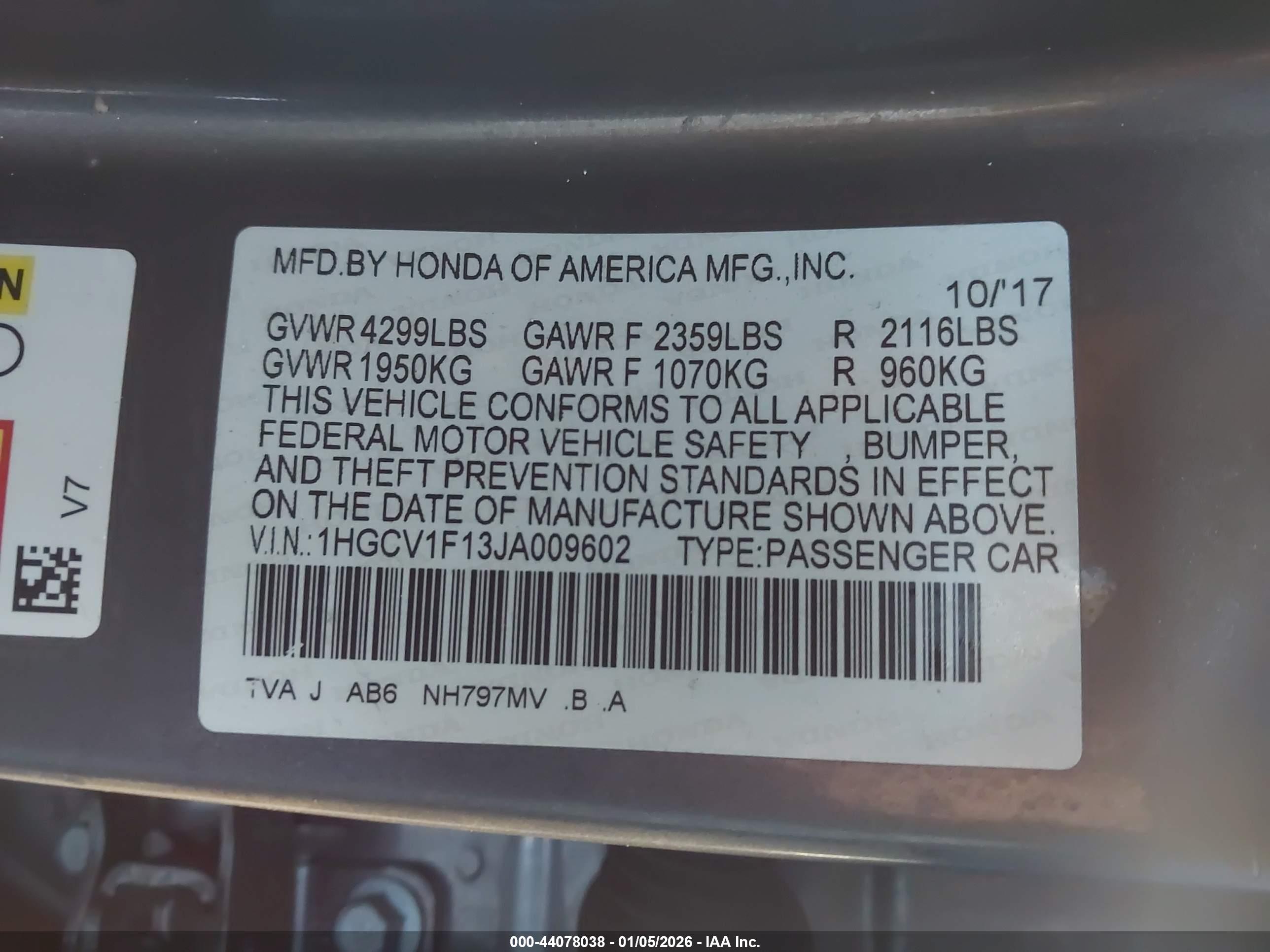 HONDA ACCORD image 9