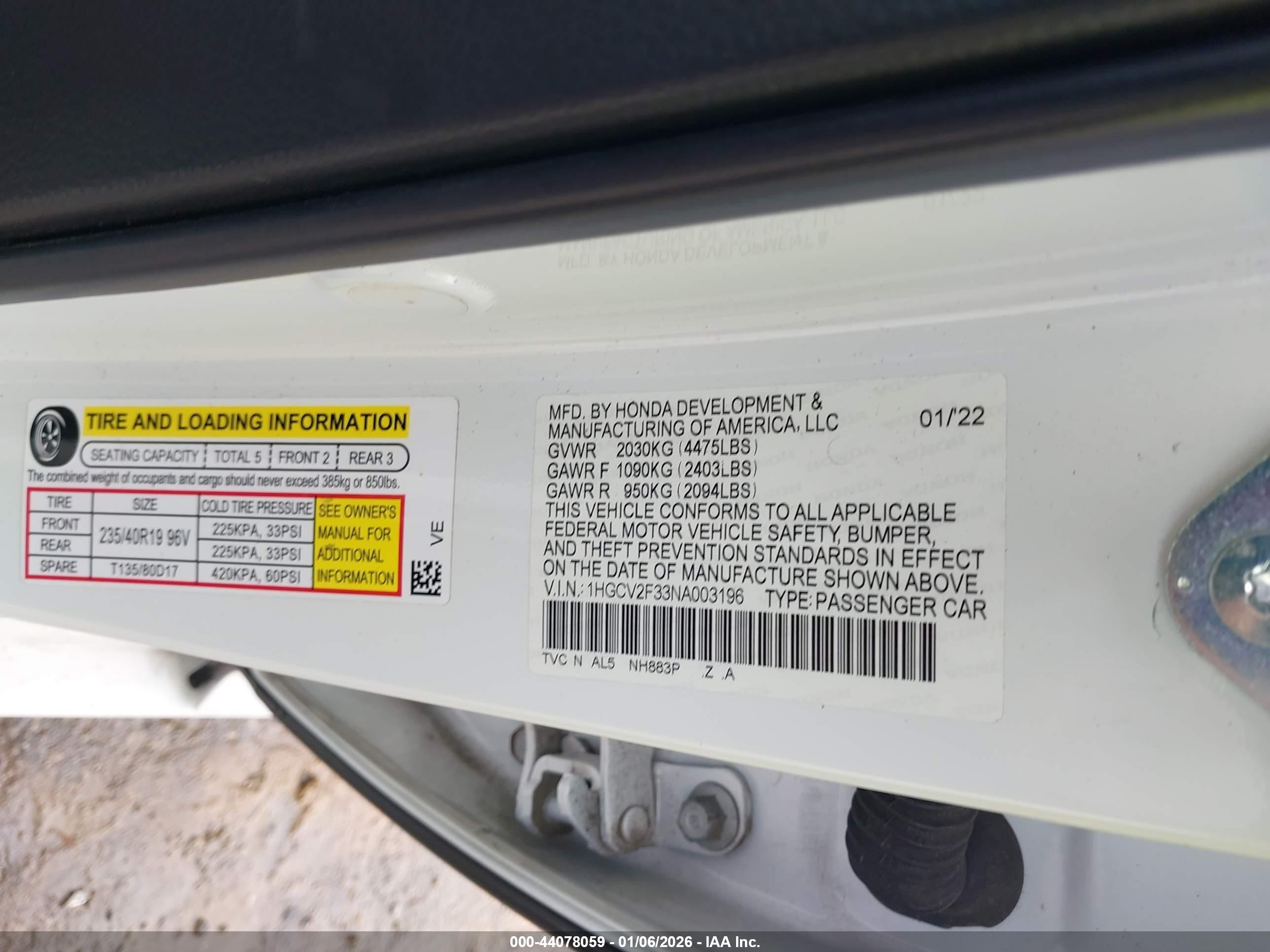 HONDA ACCORD image 9