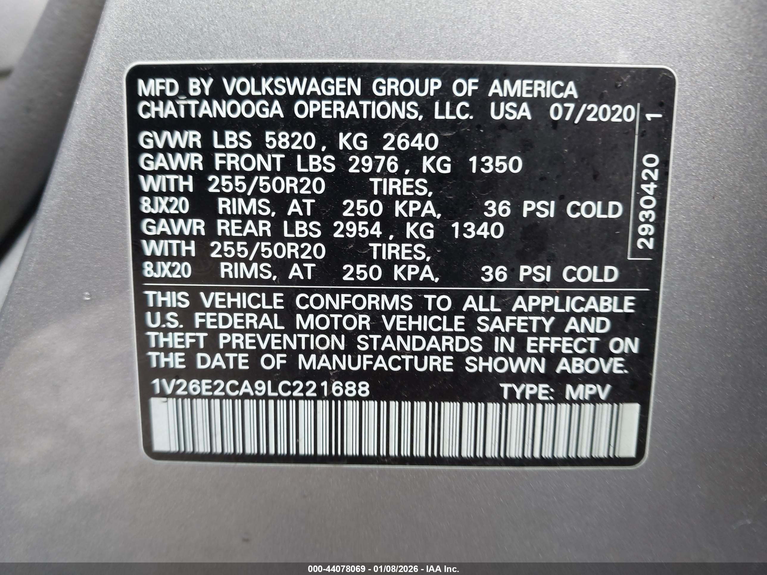 VOLKSWAGEN ATLAS image 9