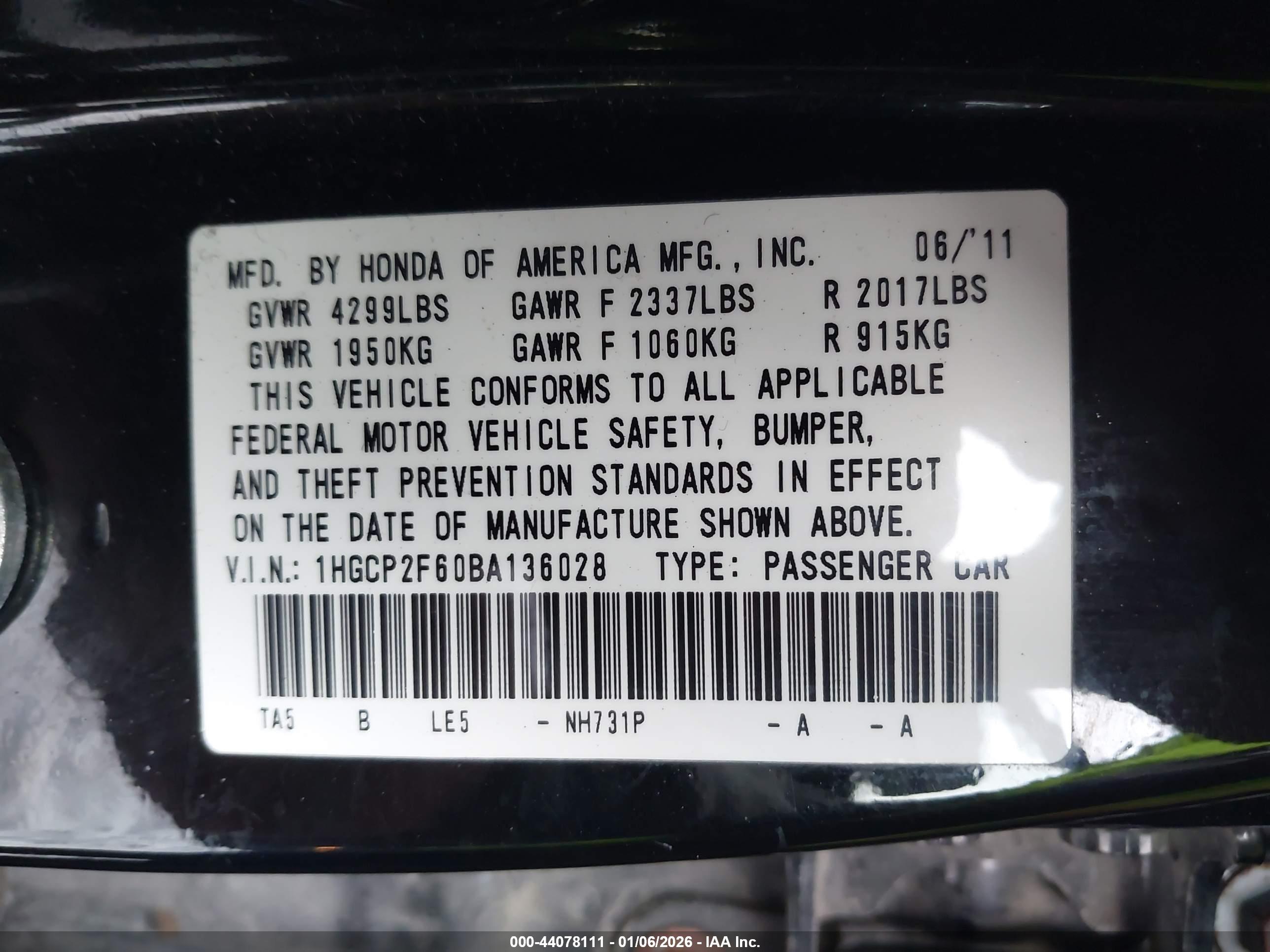 HONDA ACCORD image 9