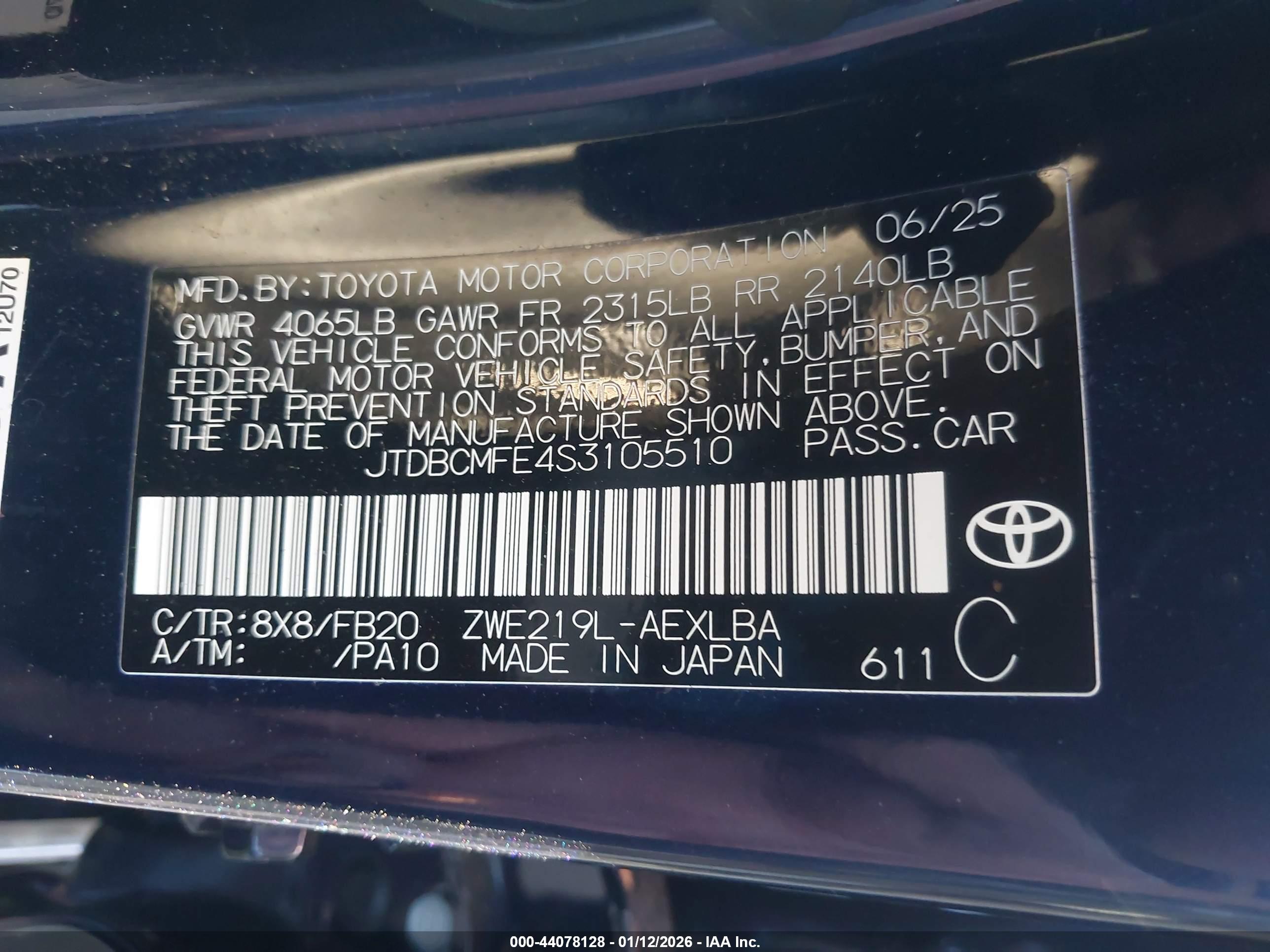 TOYOTA COROLLA image 9