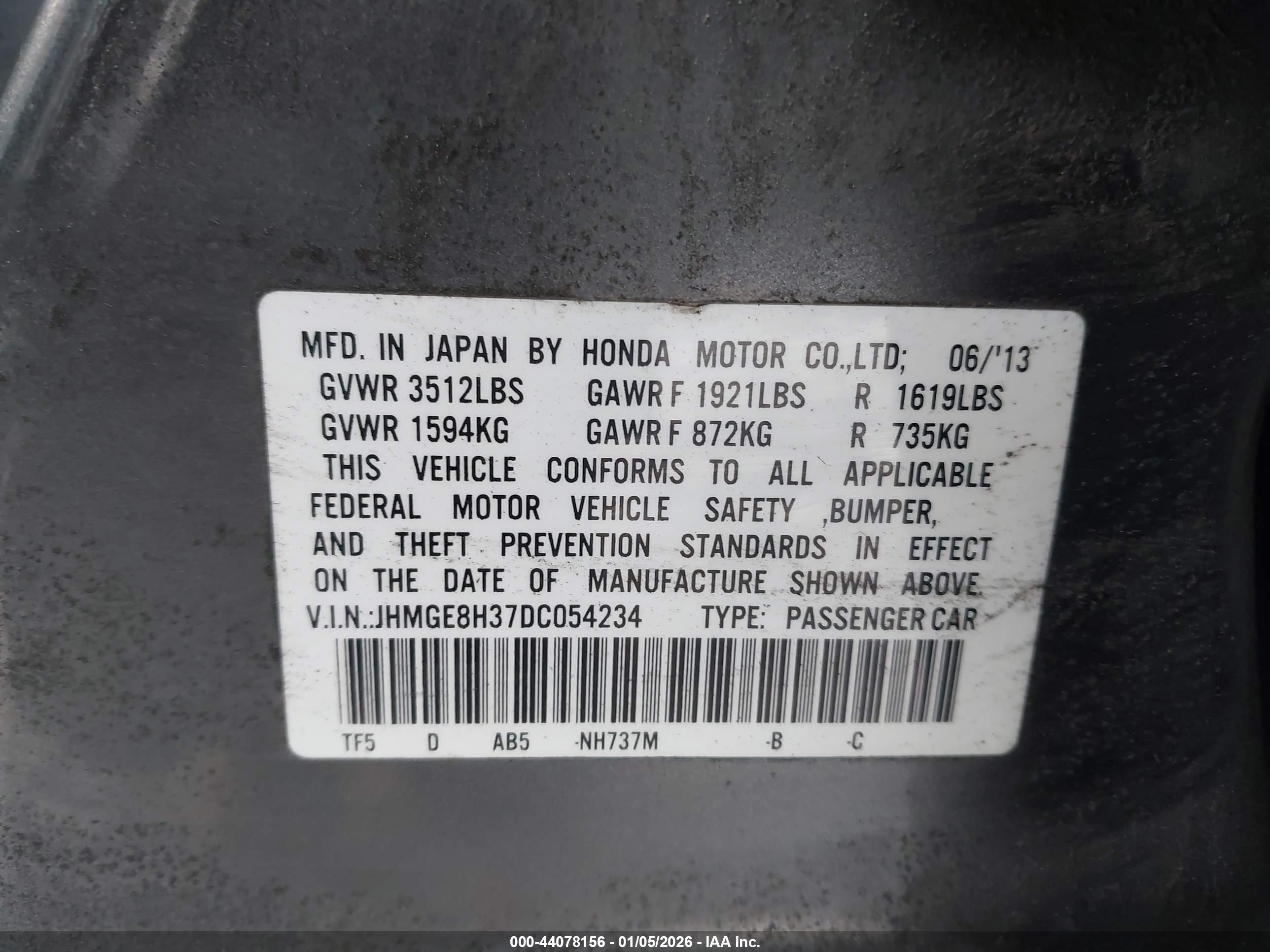 HONDA FIT image 9