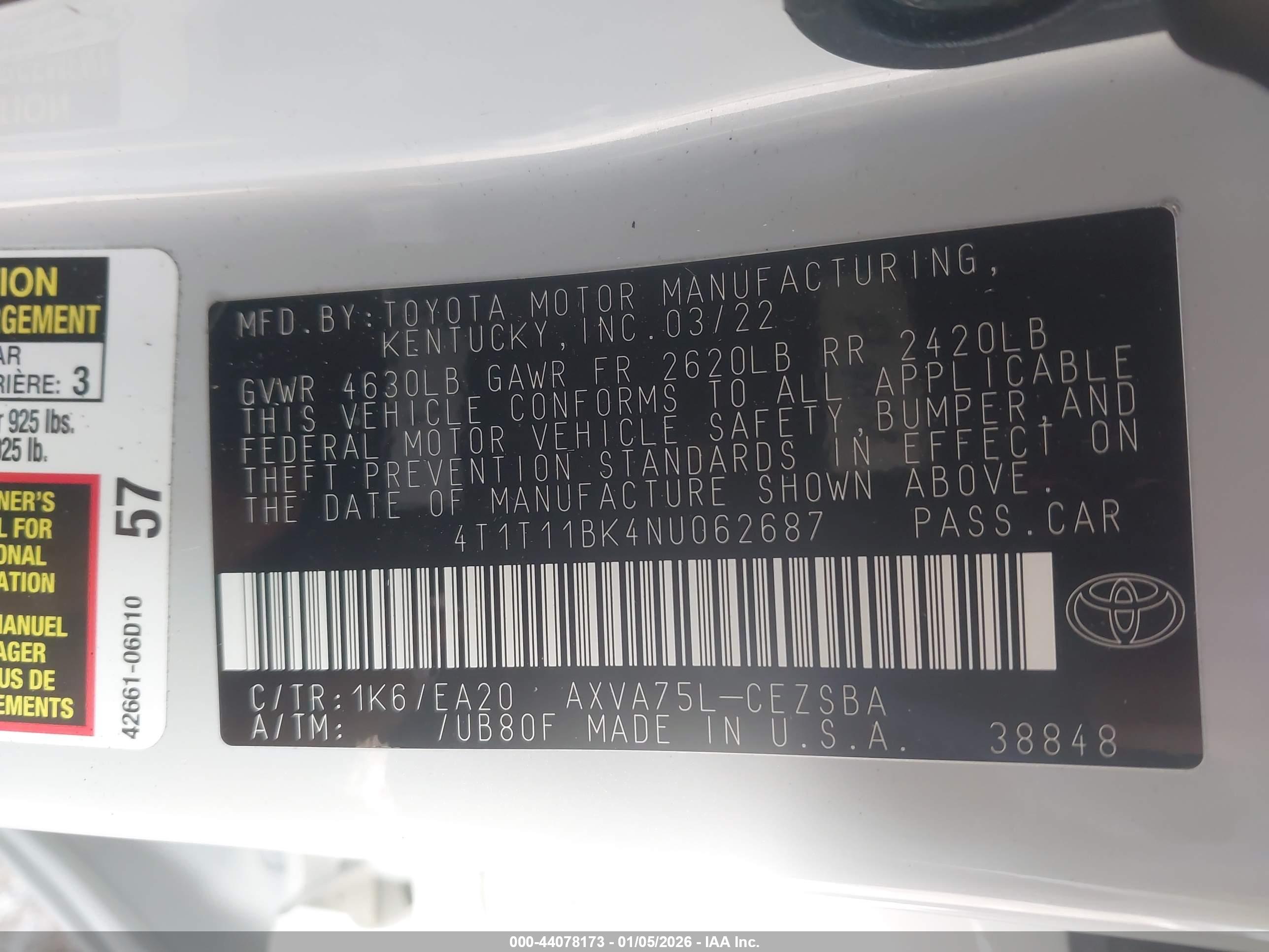 TOYOTA CAMRY image 9