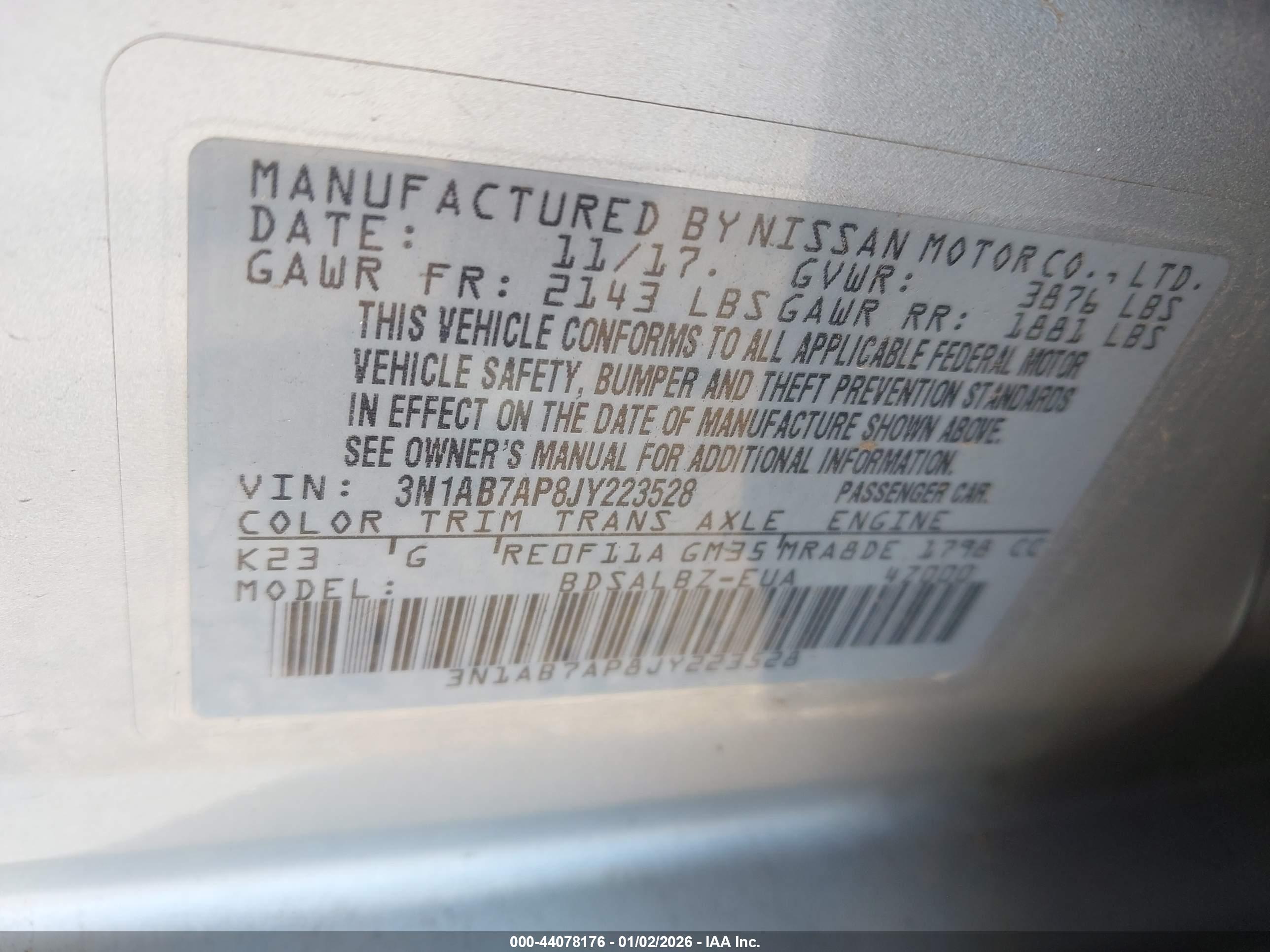 NISSAN SENTRA image 9