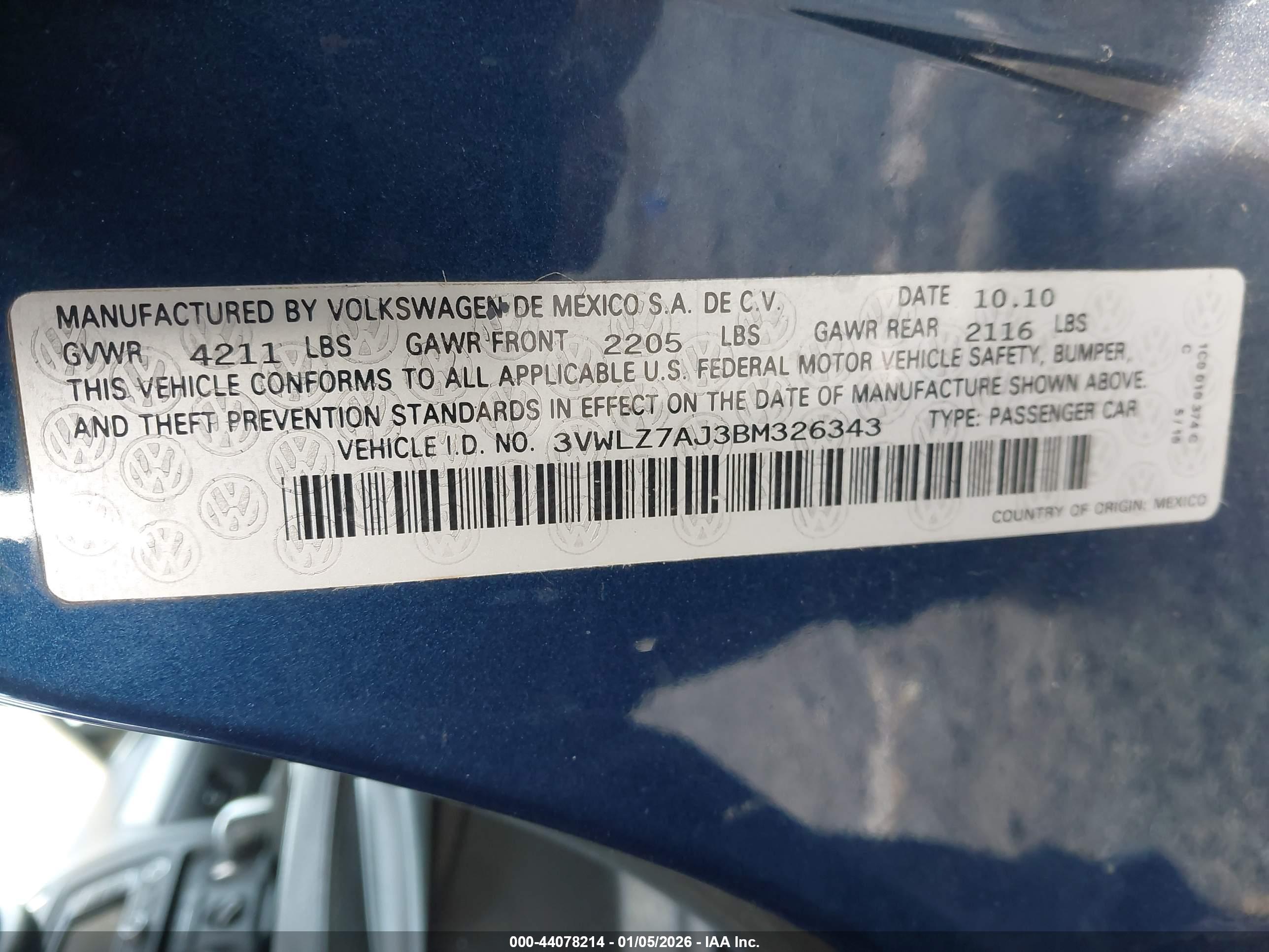 VOLKSWAGEN JETTA image 9