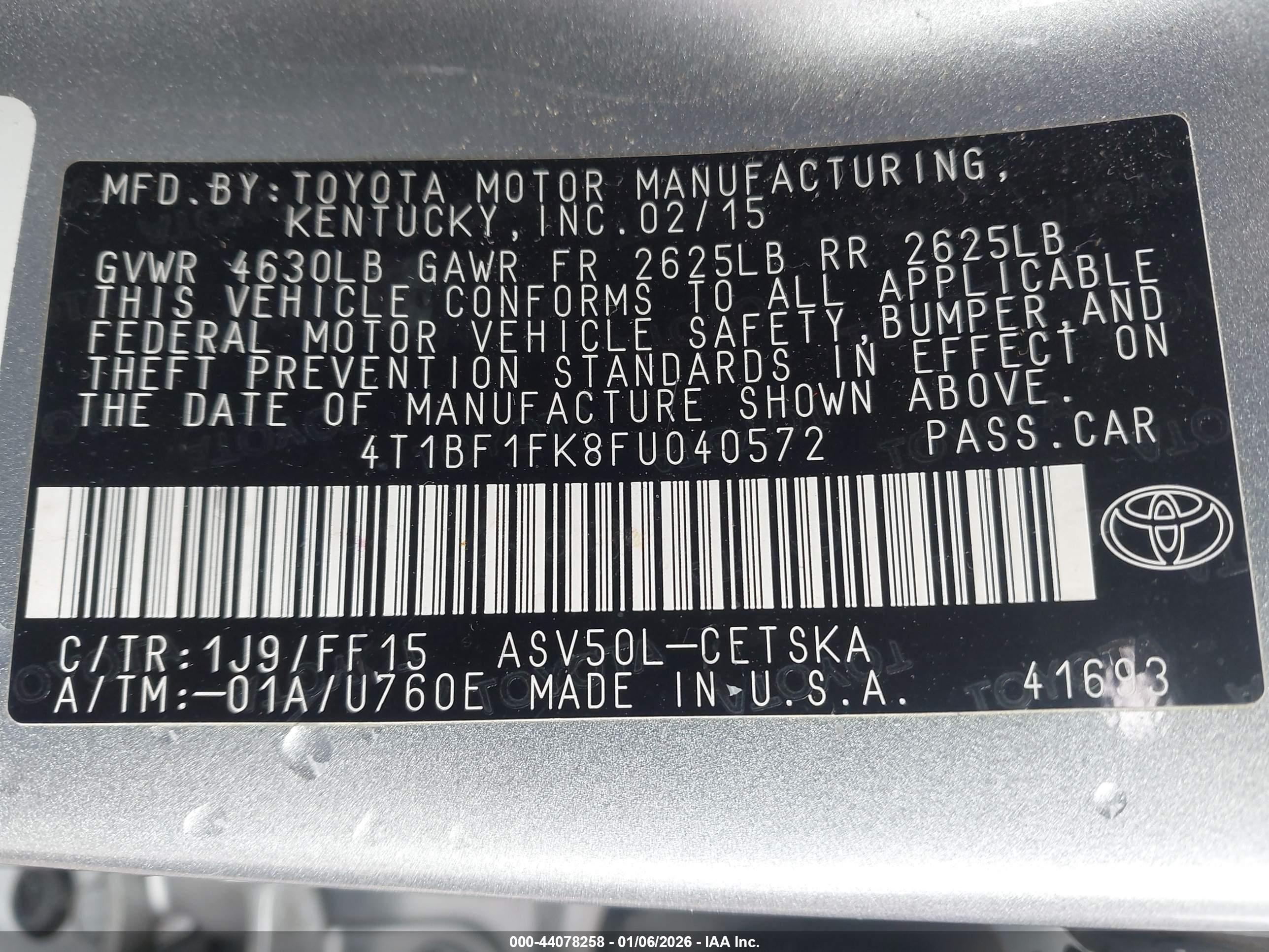 TOYOTA CAMRY image 9