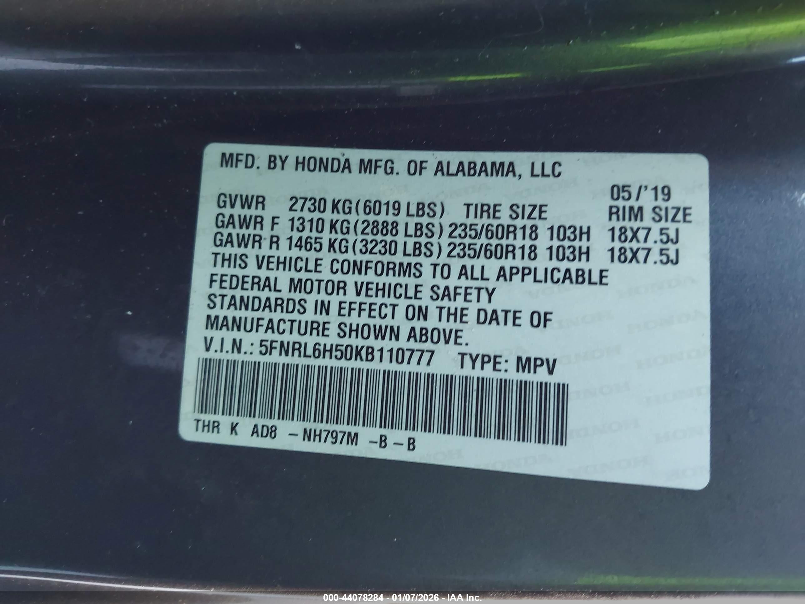 HONDA ODYSSEY image 9