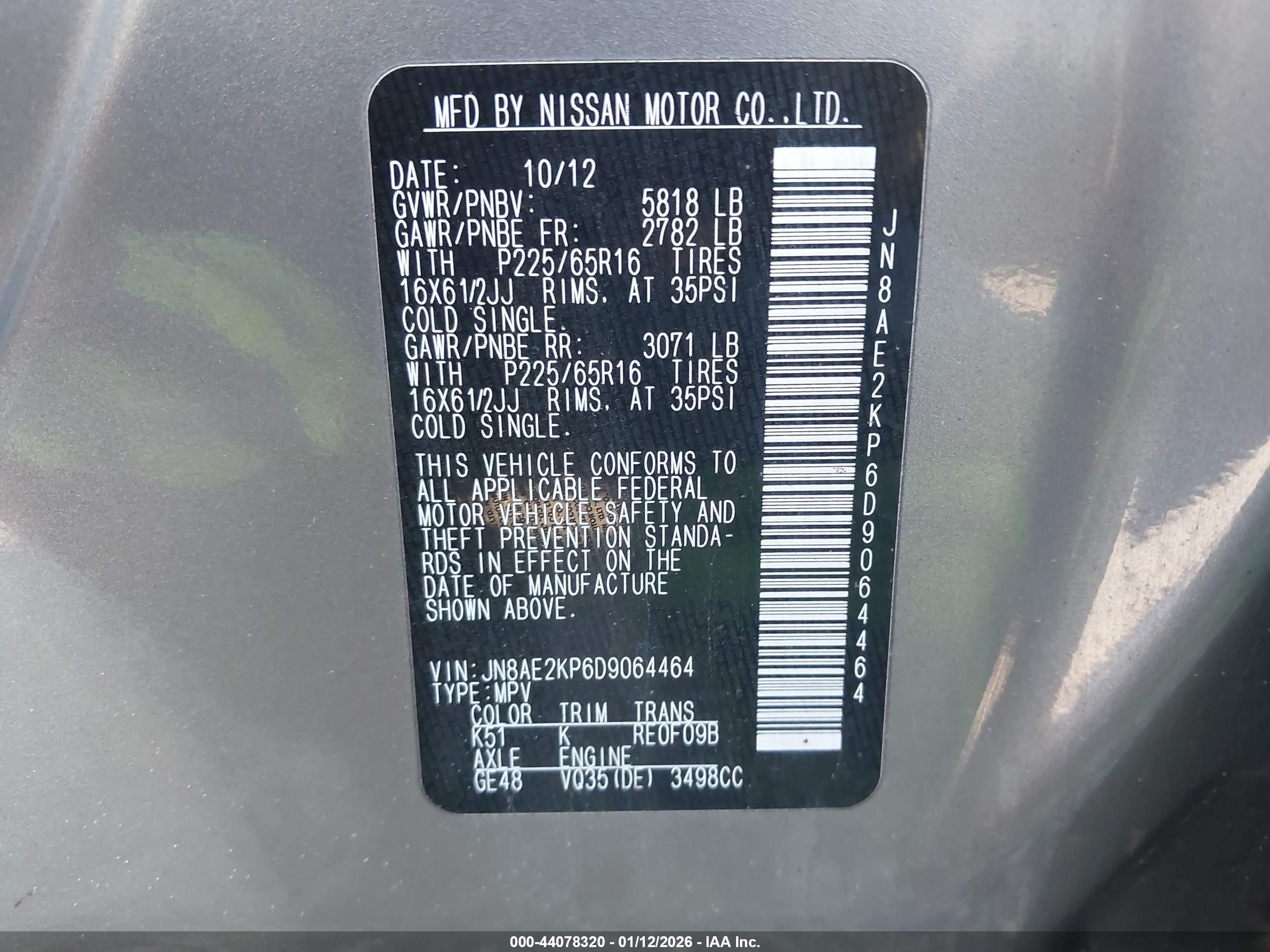 NISSAN QUEST image 9