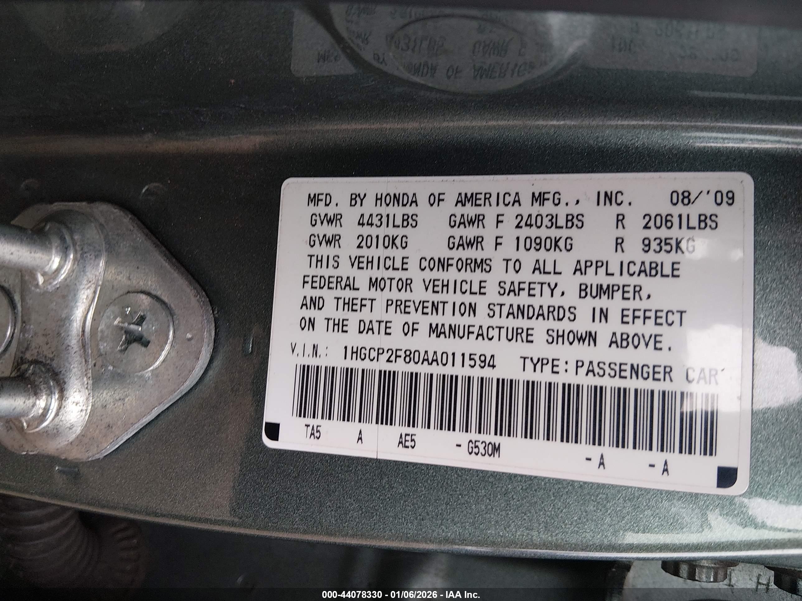 HONDA ACCORD image 9