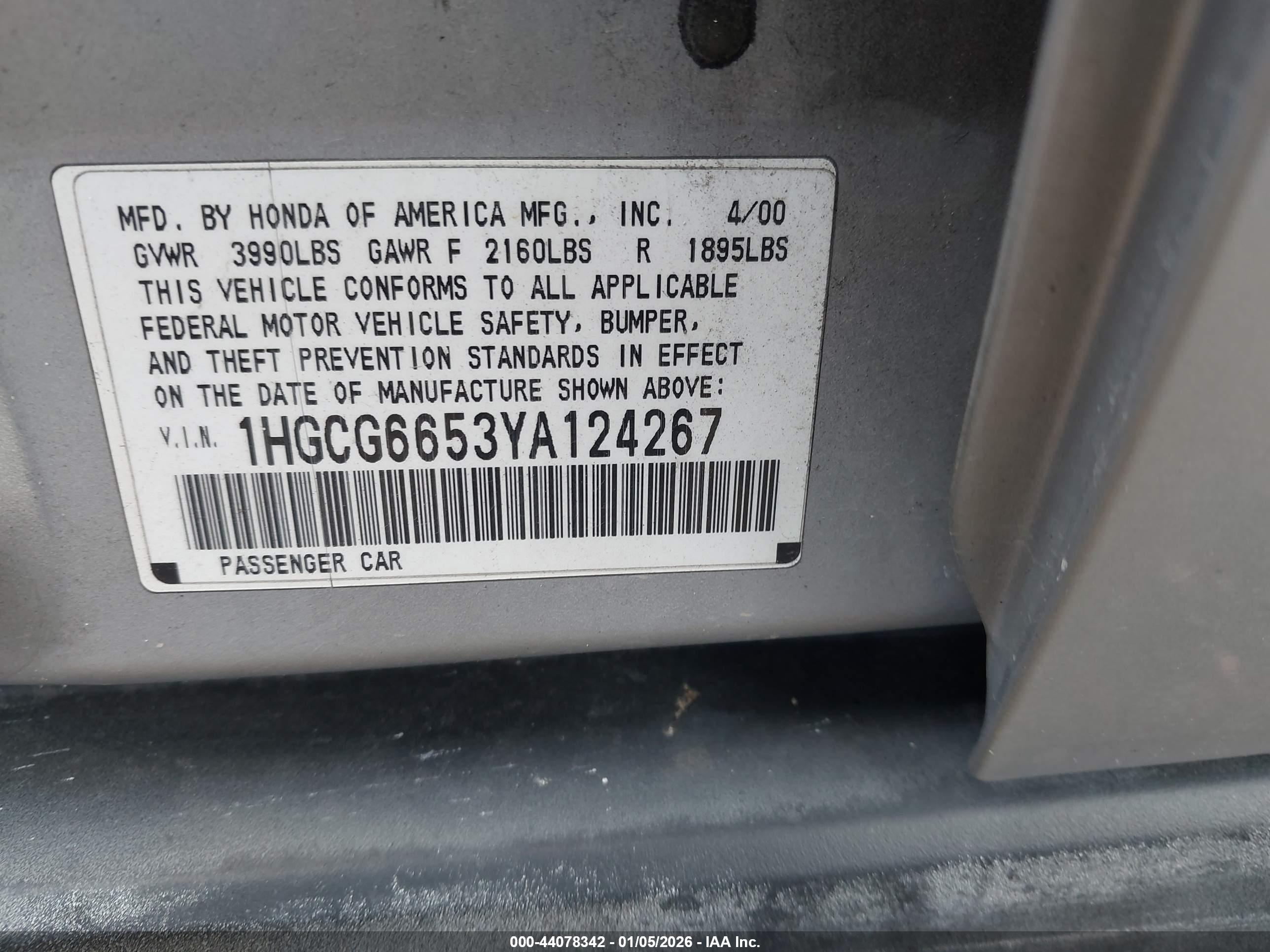 HONDA ACCORD image 9