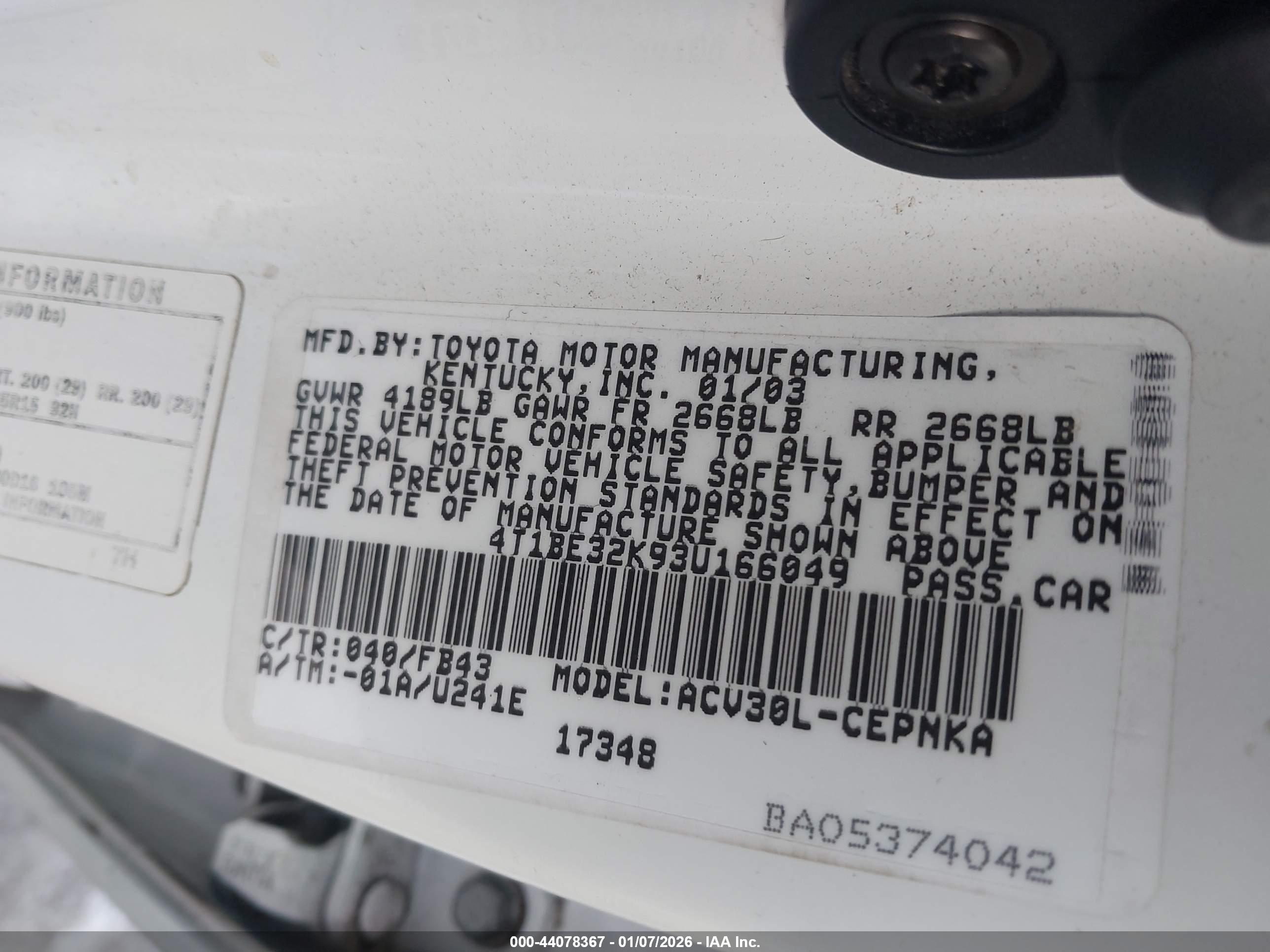 TOYOTA CAMRY image 9
