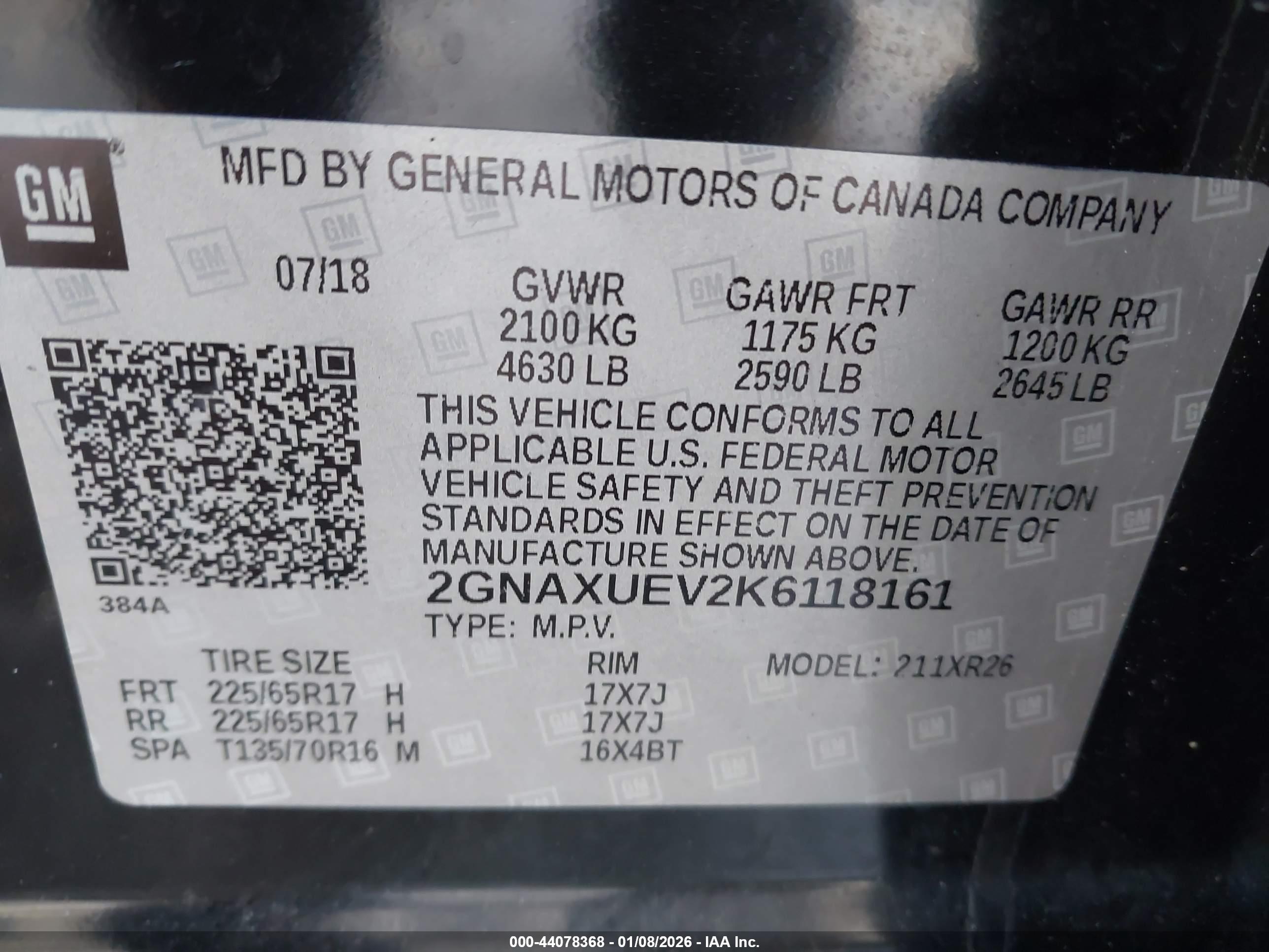 CHEVROLET EQUINOX image 9