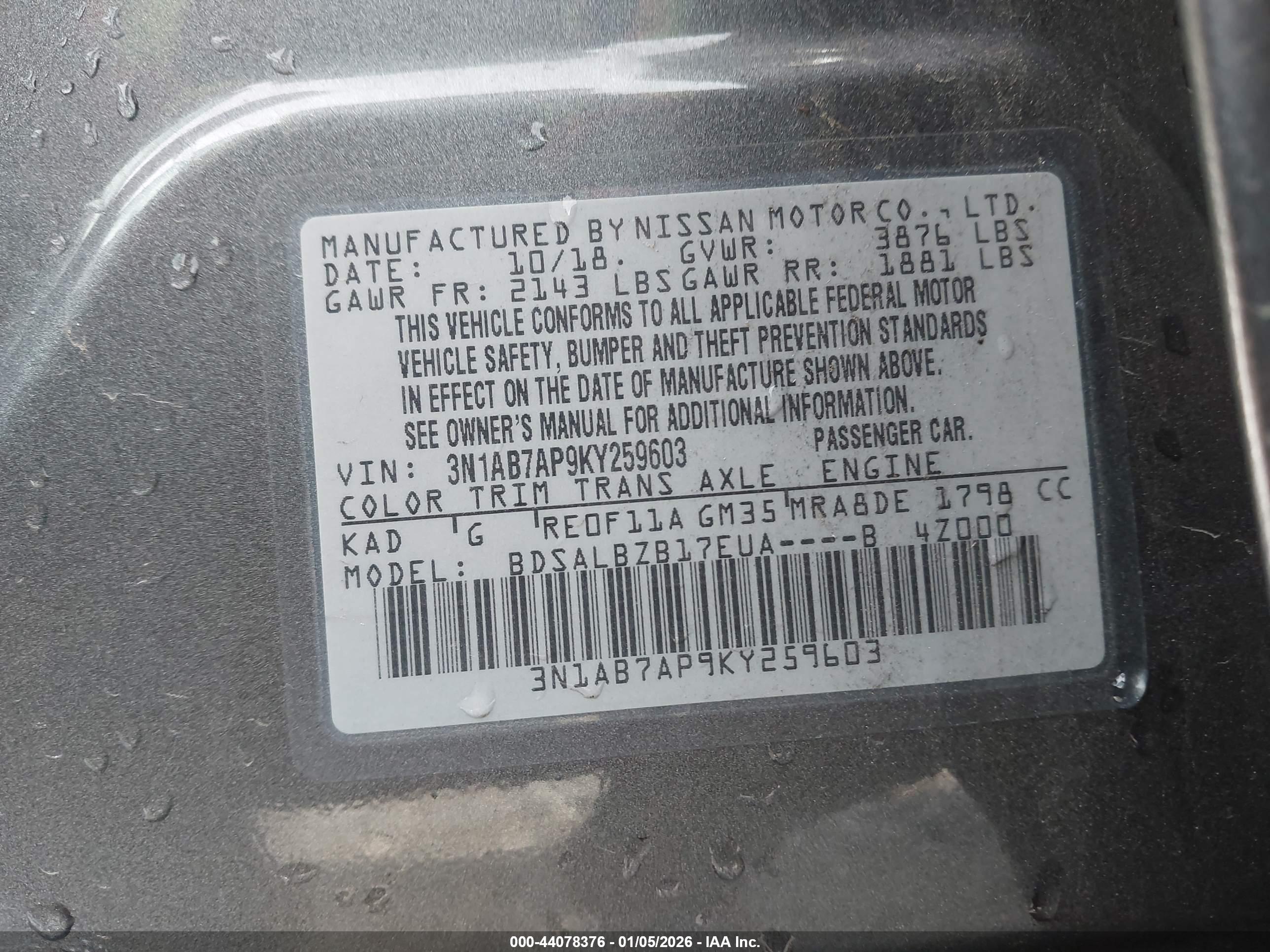 NISSAN SENTRA image 9