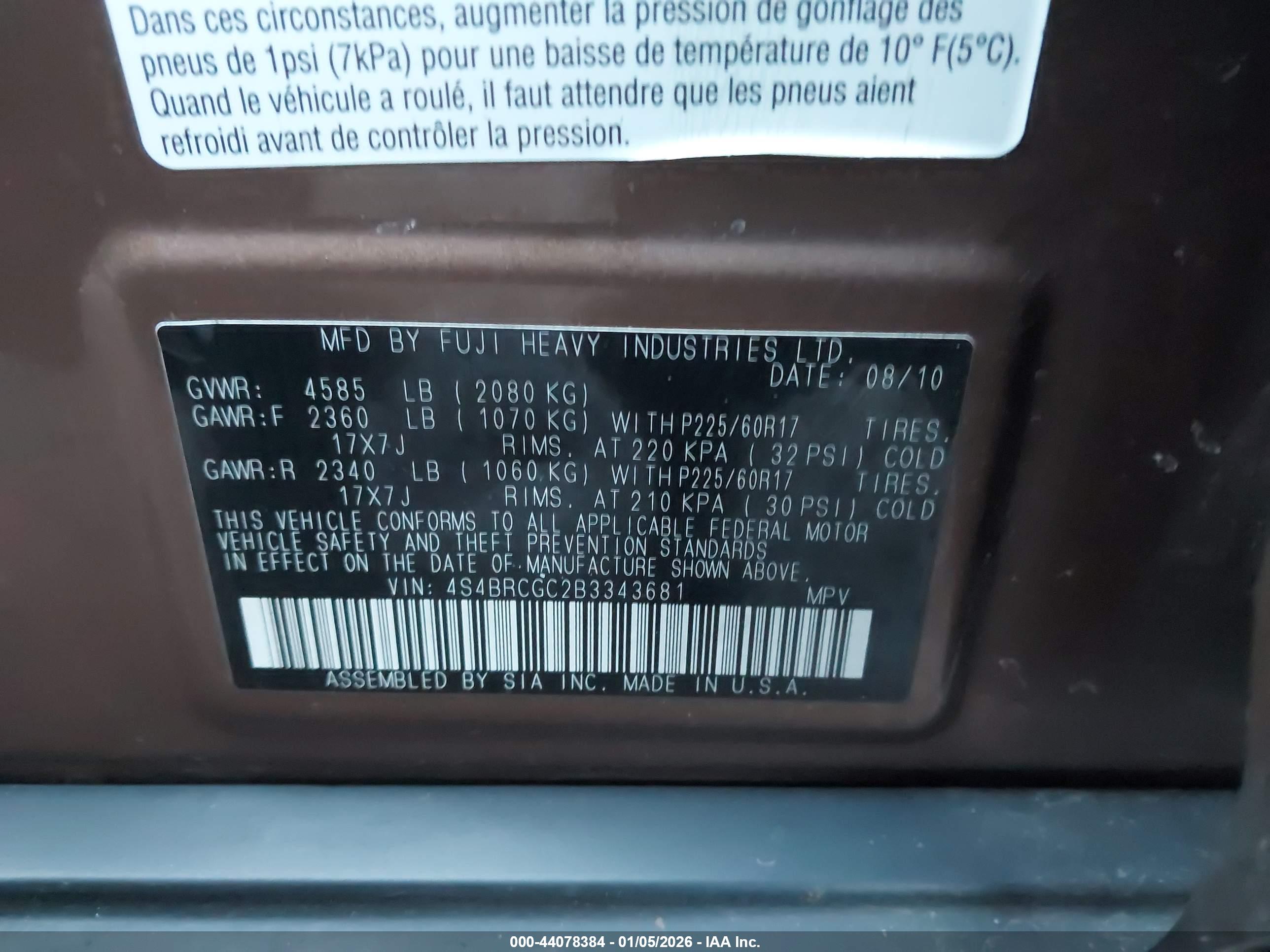 SUBARU OUTBACK image 9