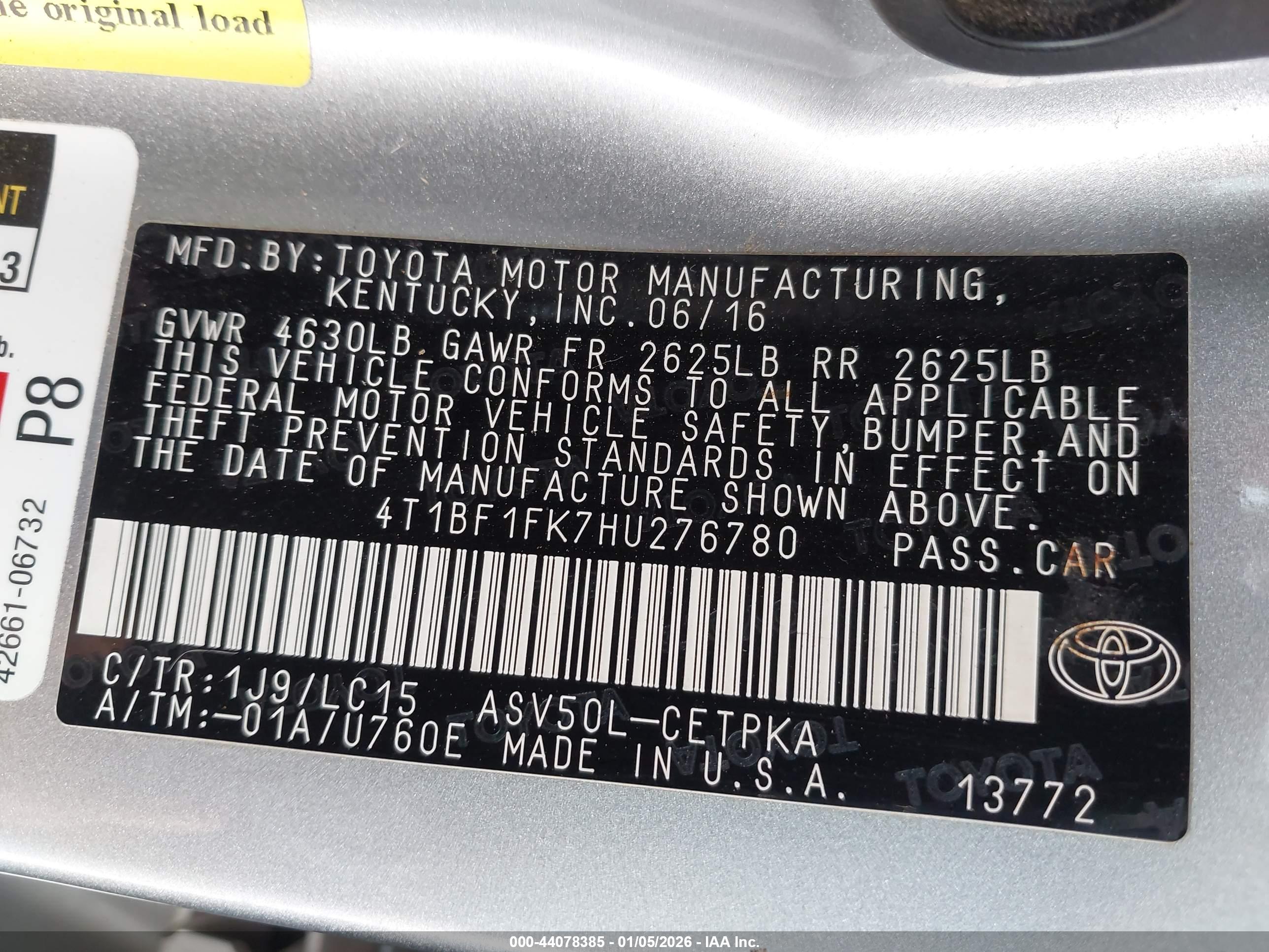 TOYOTA CAMRY image 9