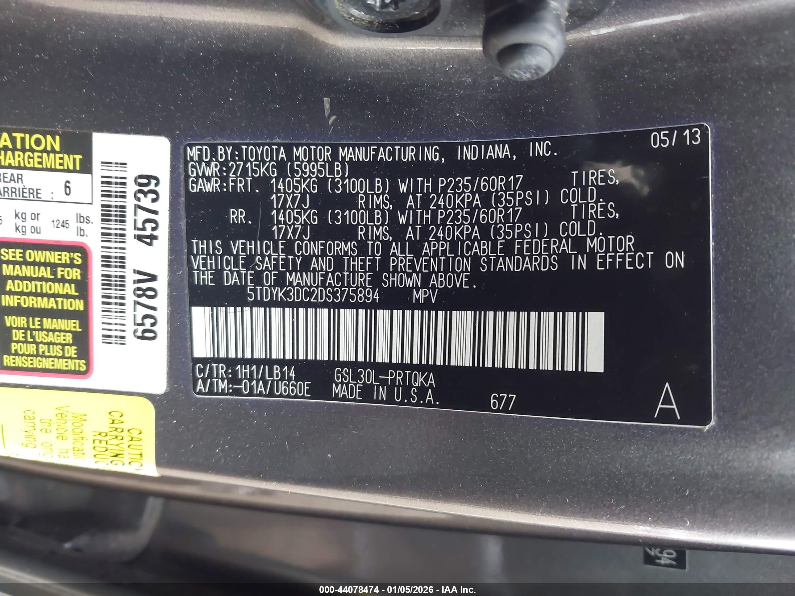 TOYOTA SIENNA image 9