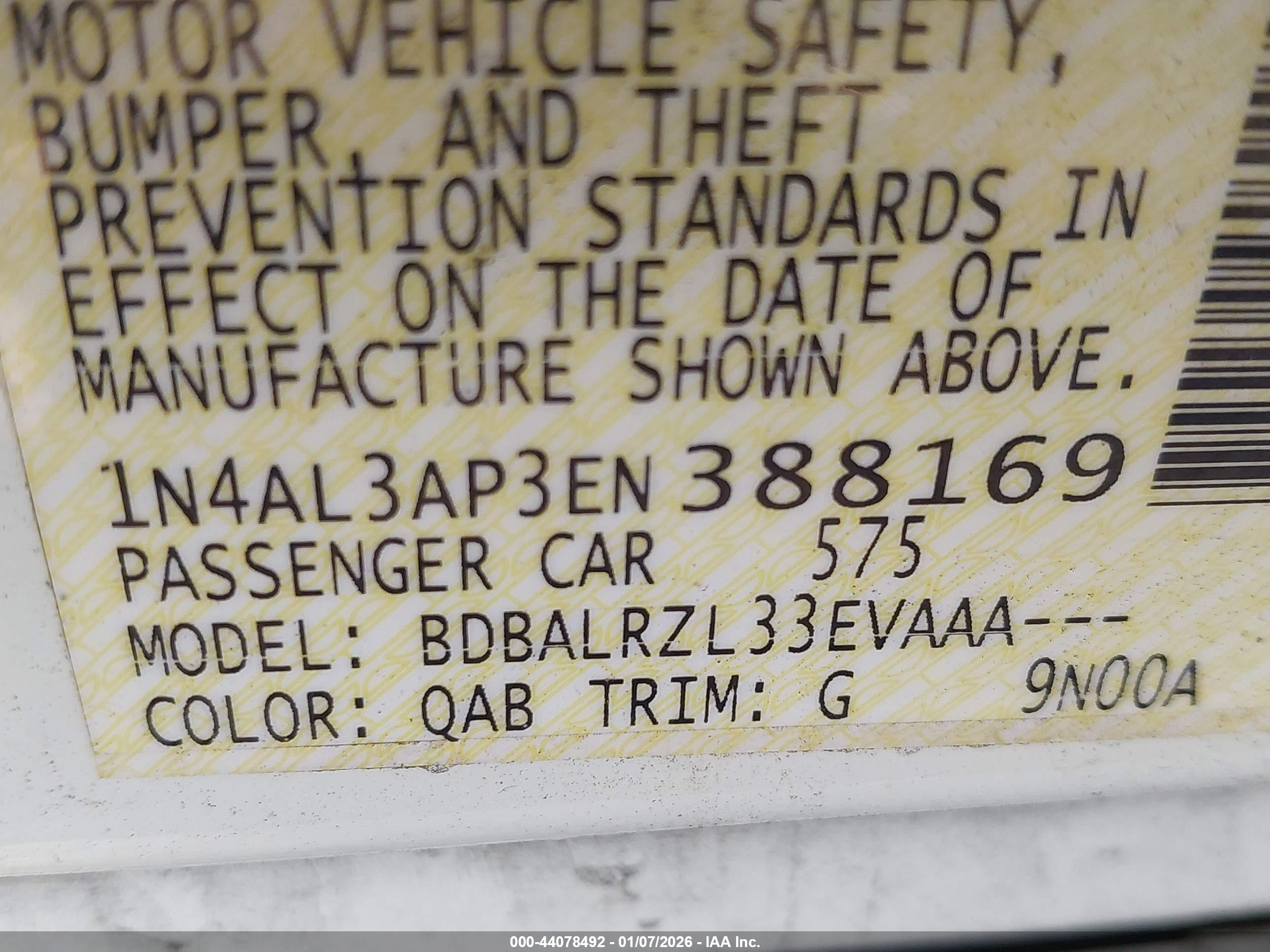 NISSAN ALTIMA image 9