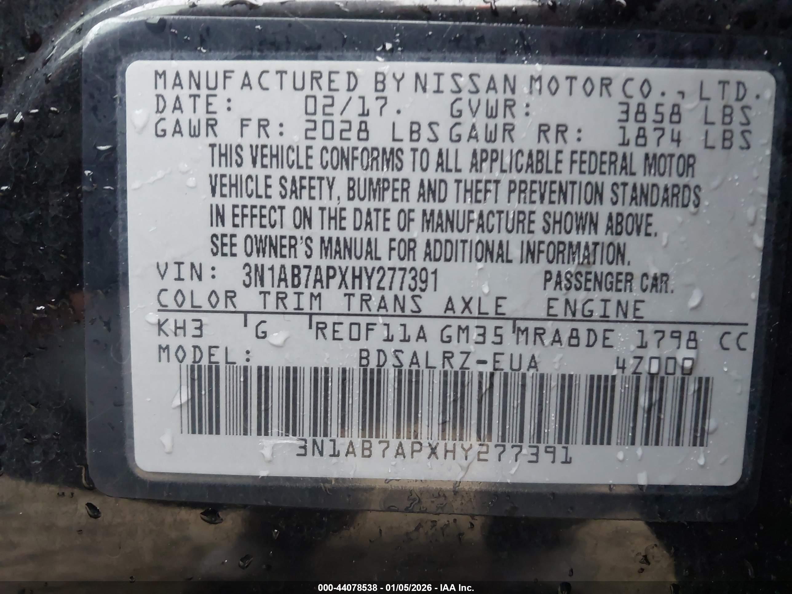 NISSAN SENTRA image 9