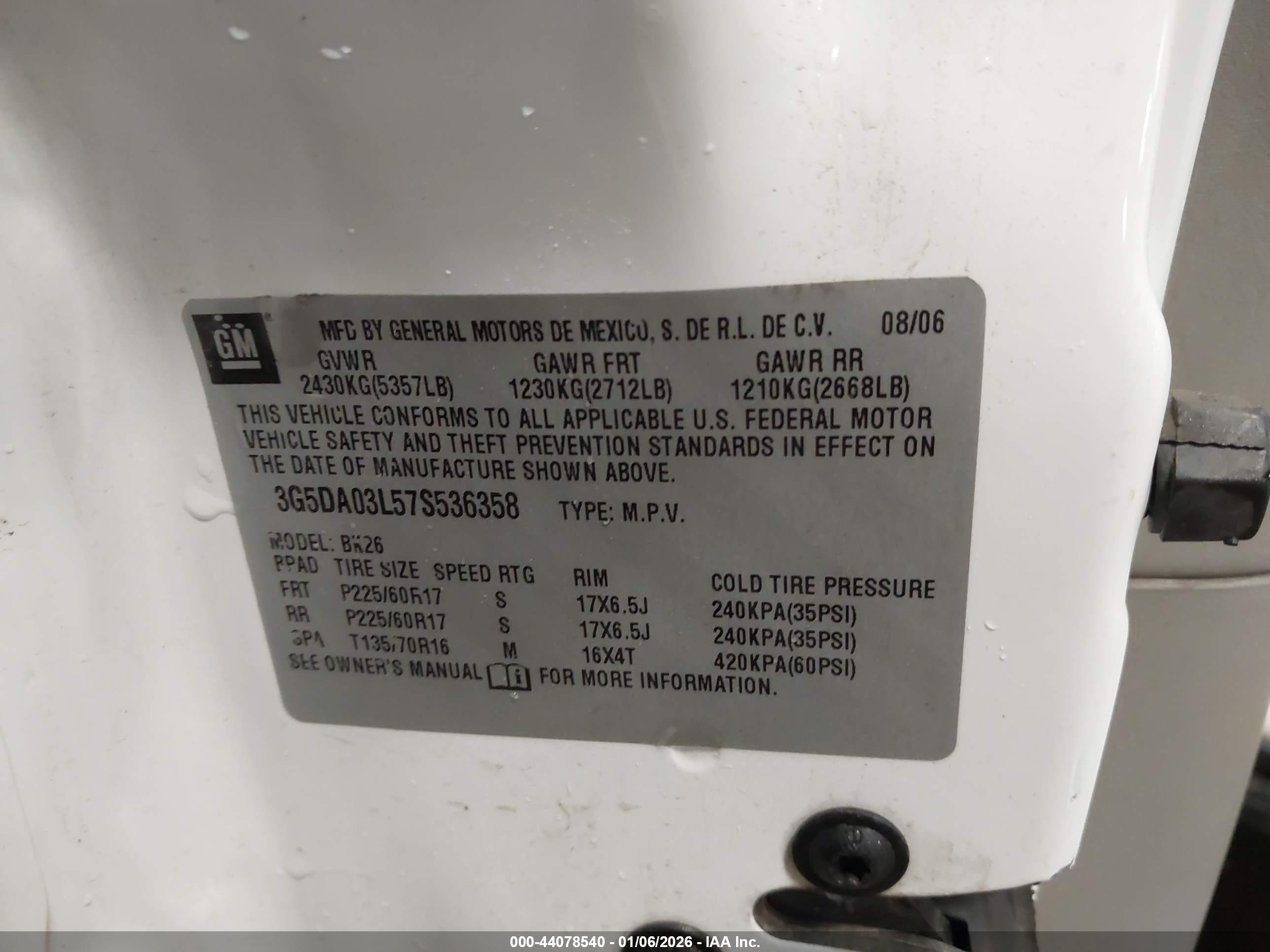 BUICK RENDEZVOUS image 9