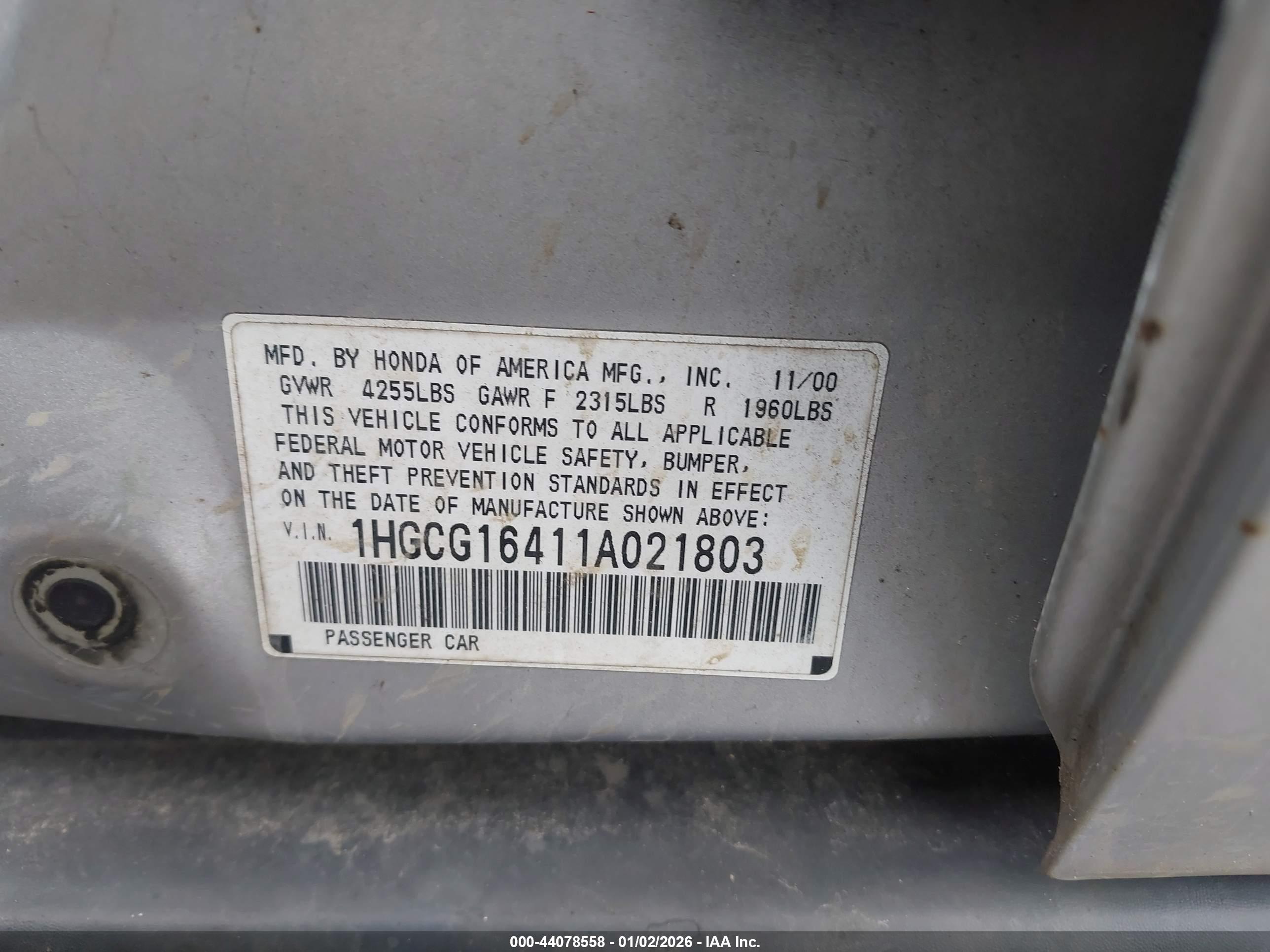 HONDA ACCORD image 9